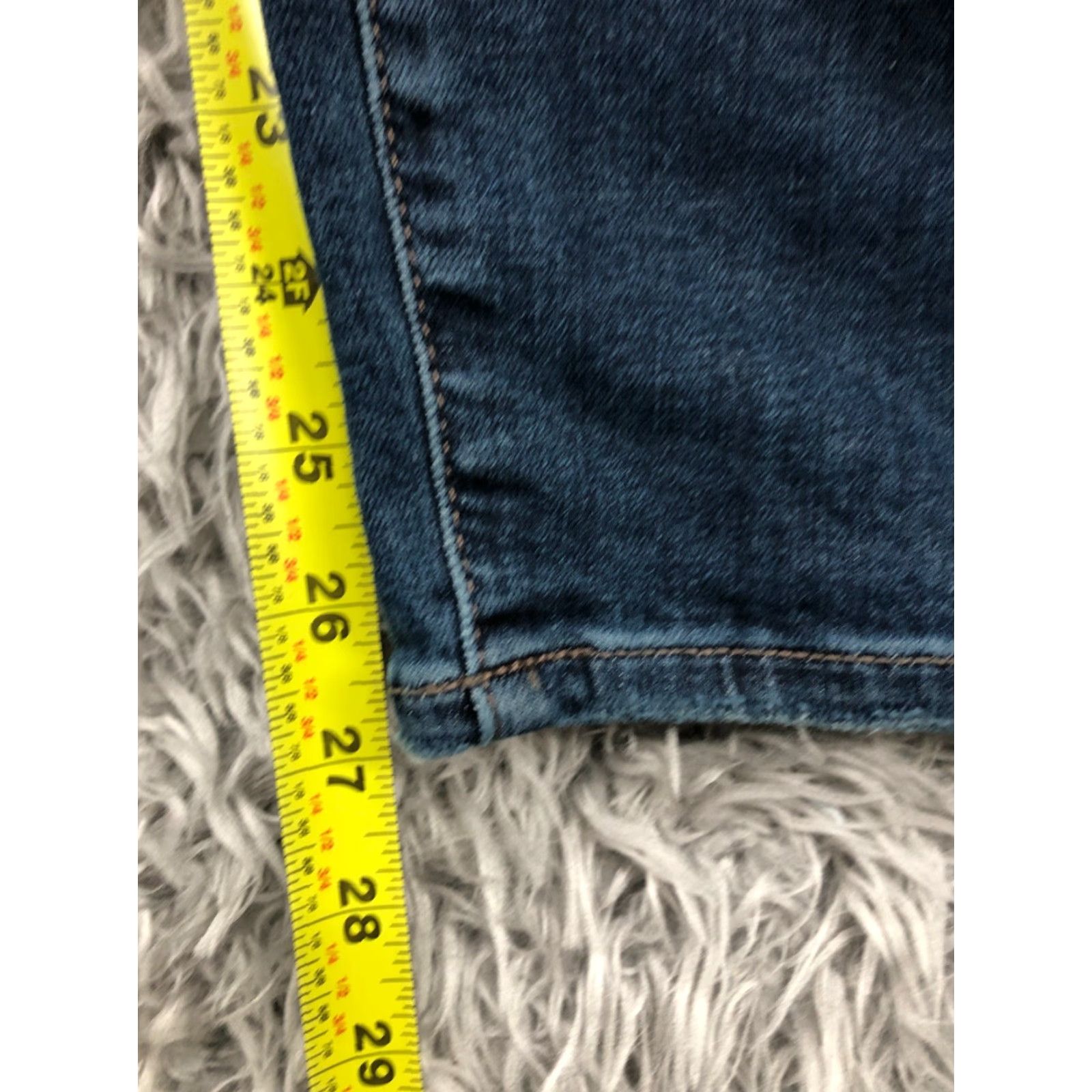 Express Express High Rise Skinny Jeans Womens Size 6 Medium Wash Blue Denim 5-Pocket Classic Modern Size 28" / US 6 / IT 42 - 3 Thumbnail