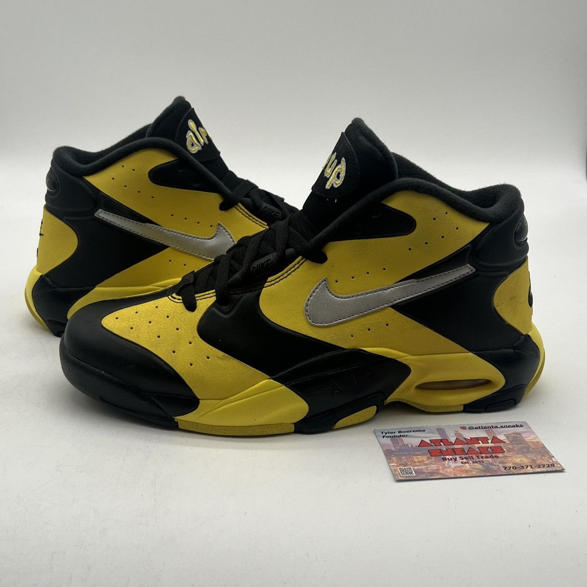 Nike Air up 14 black yellow strike Size US 9 / EU 42 - 1 Thumbnail