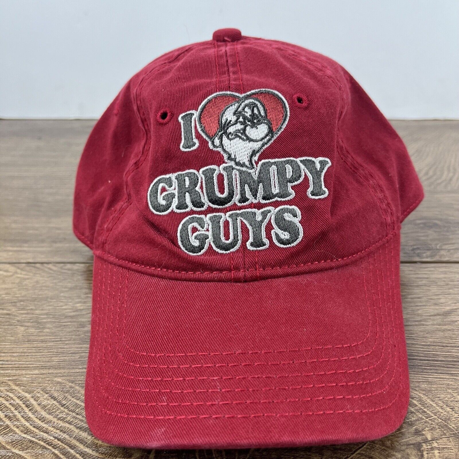 Other Grumpy Hat I Love Grumpy Guys Hat Red Adjustable Hat Red Adu Size ONE SIZE - 4 Thumbnail