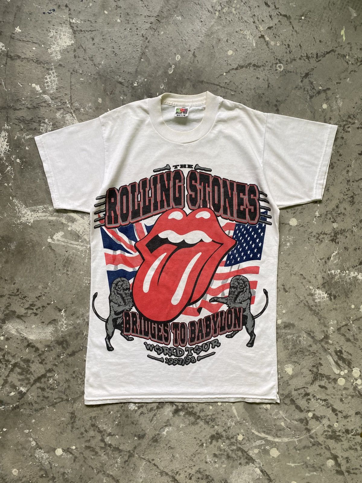 The Rolling Stones Vintage 90s The Rolling Stones Bridges To Babylon Album Tour Size US S / EU 44-46 / 1 - 1 Thumbnail