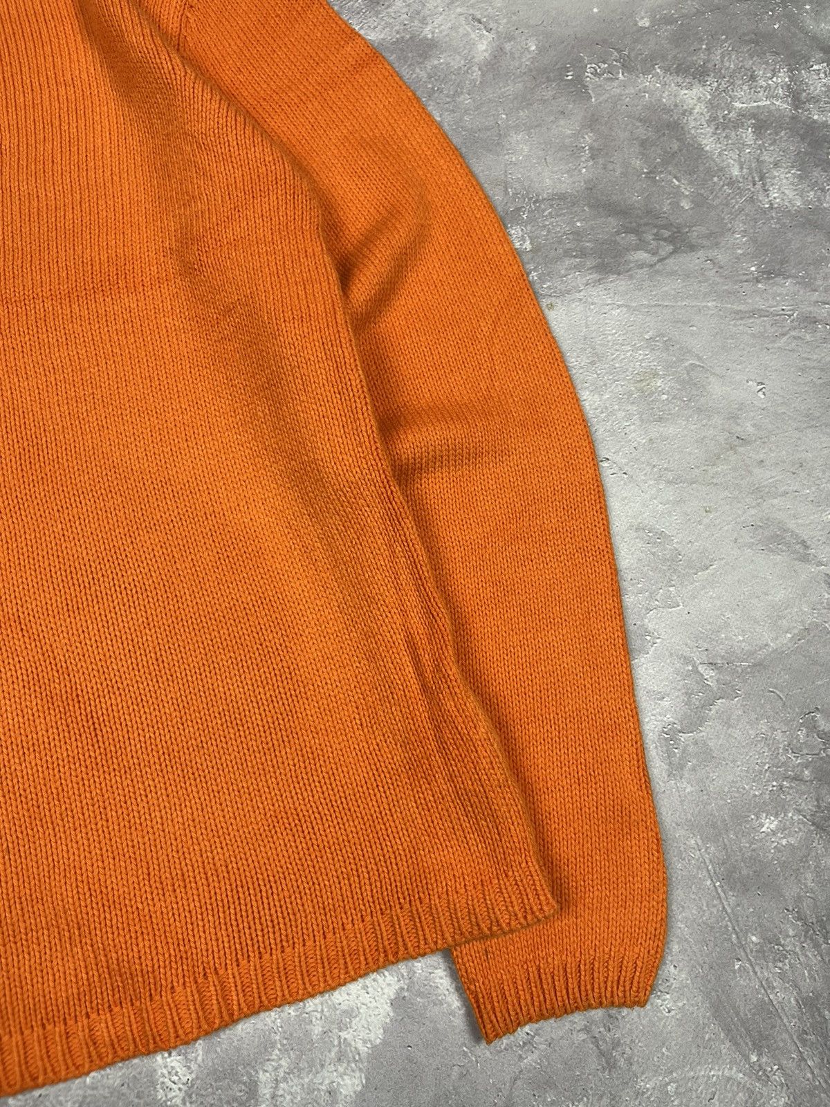 Burberry Thomas Burberry Vintage Light Knitted Sweater Orange Size L Size L / US 10 / IT 46 - 7 Thumbnail