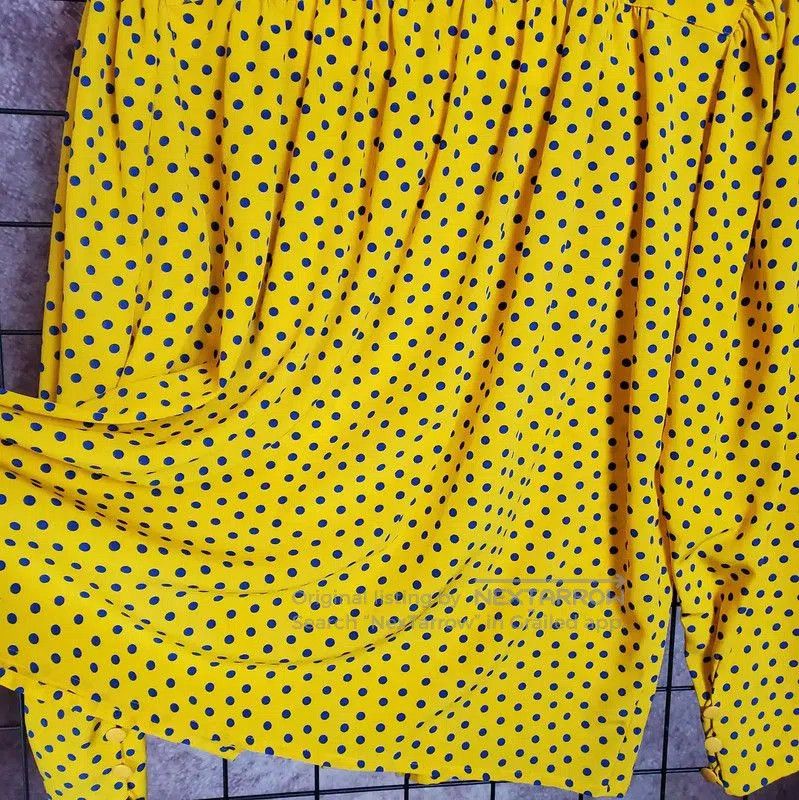 Dior Dior Yellow Polka Dot Long Sleeve Shirt . Size M / US 6-8 / IT 42-44 - 9 Thumbnail