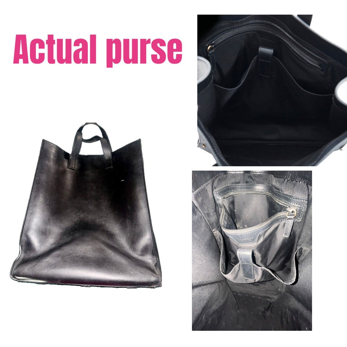 Versace VERSACE Medusa Stud leather tote bag LRG 2 Handled Purse Size ONE SIZE - 10 Thumbnail