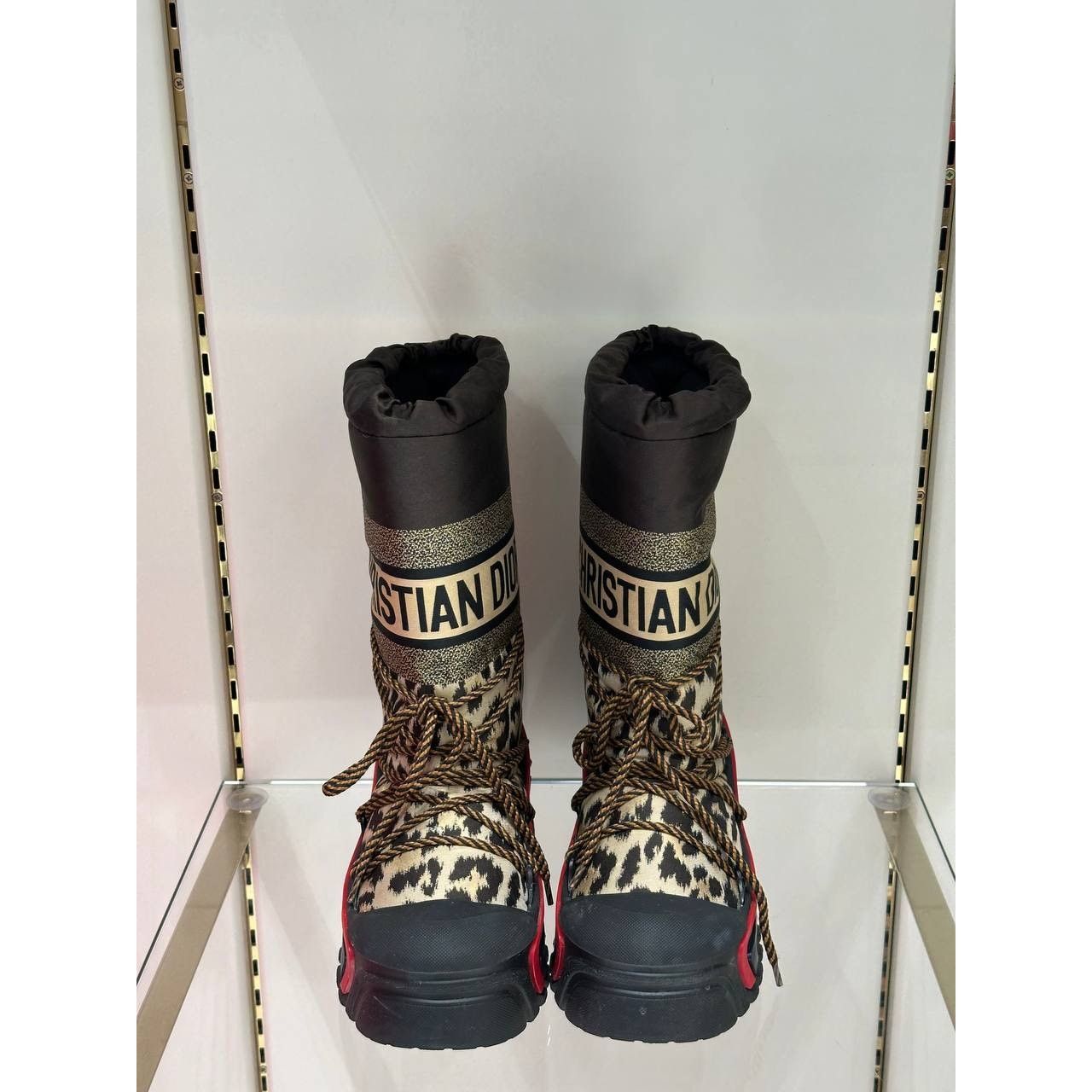 Dior Dior Stylish Leopard Print Snow Boots Sz.37-38 Size US 7.5 / IT 37.5 - 3 Thumbnail