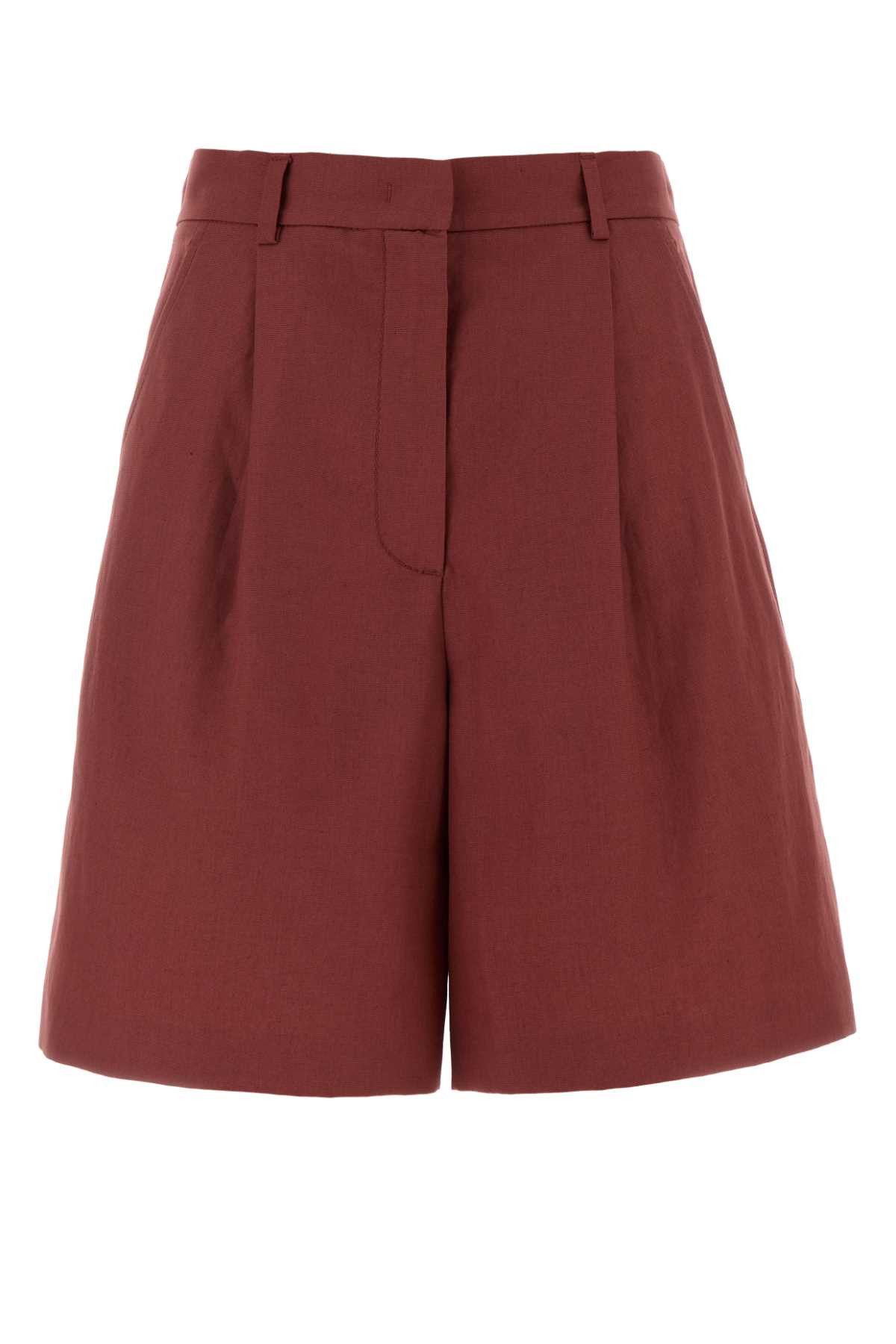 Weekend Max Mara Tyrian Purple Cotton Blend Cuba Shorts Size 32" / US 10 / IT 46 - 1 Thumbnail