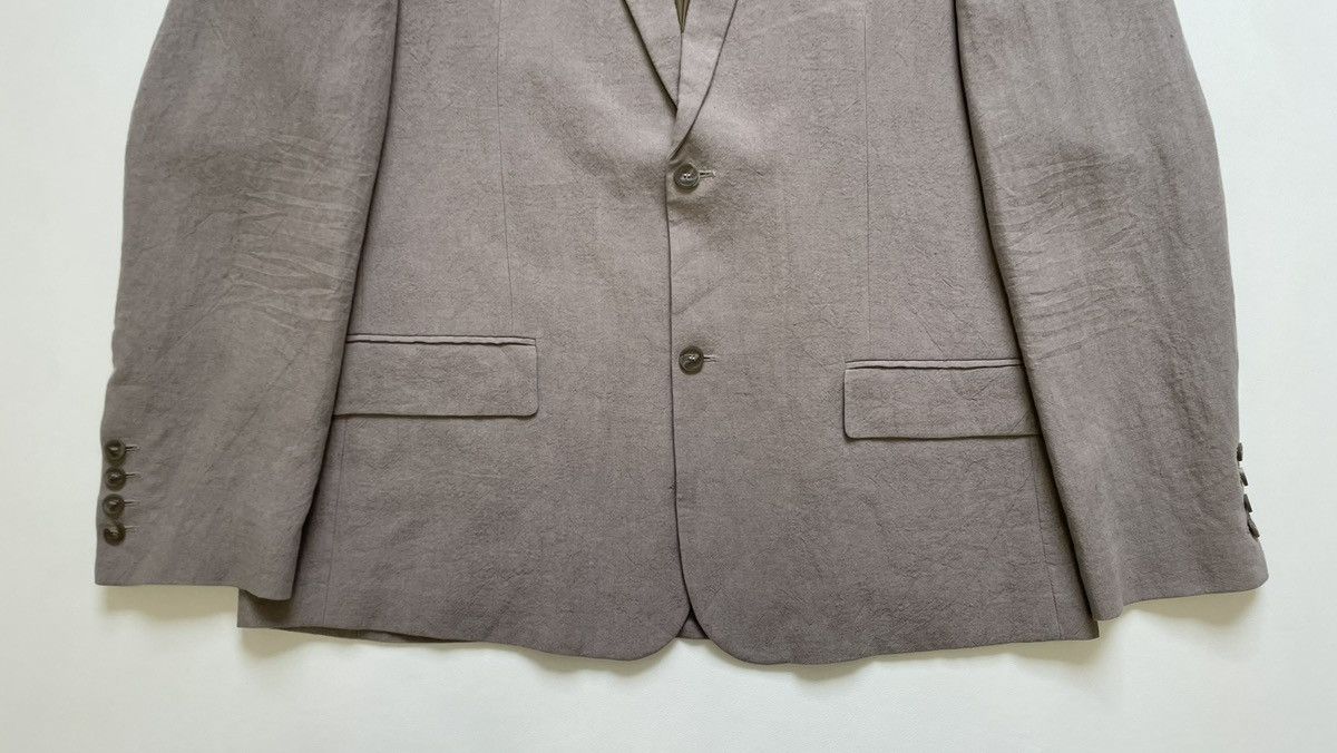 Balenciaga Light Grey Linen Oversized Blazer Size 38R - 7 Thumbnail