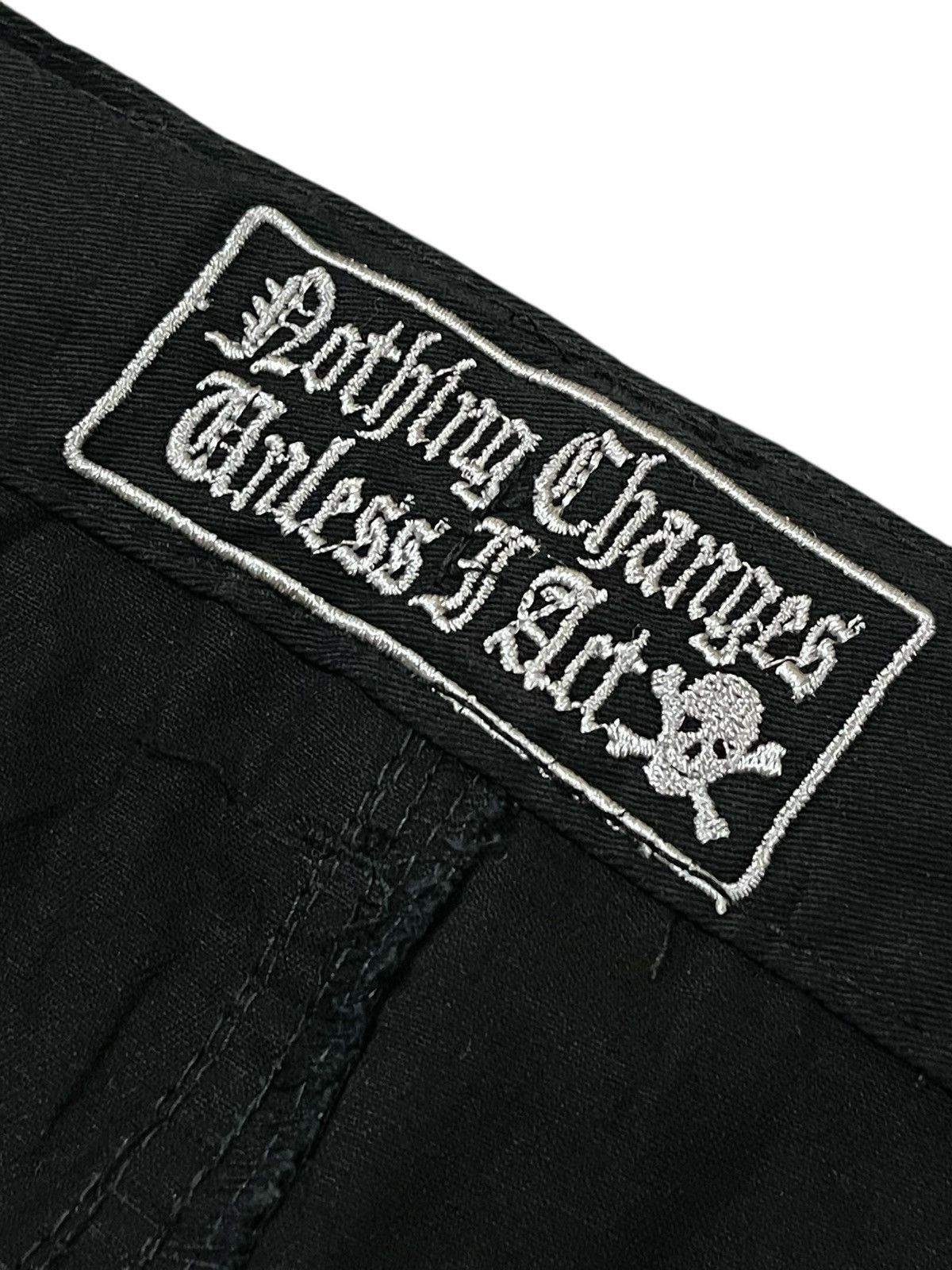 14th Addiction Y2k Japan Stage Mischivous Skull Graphic Gothic Text Pants Size US 29 - 11 Thumbnail