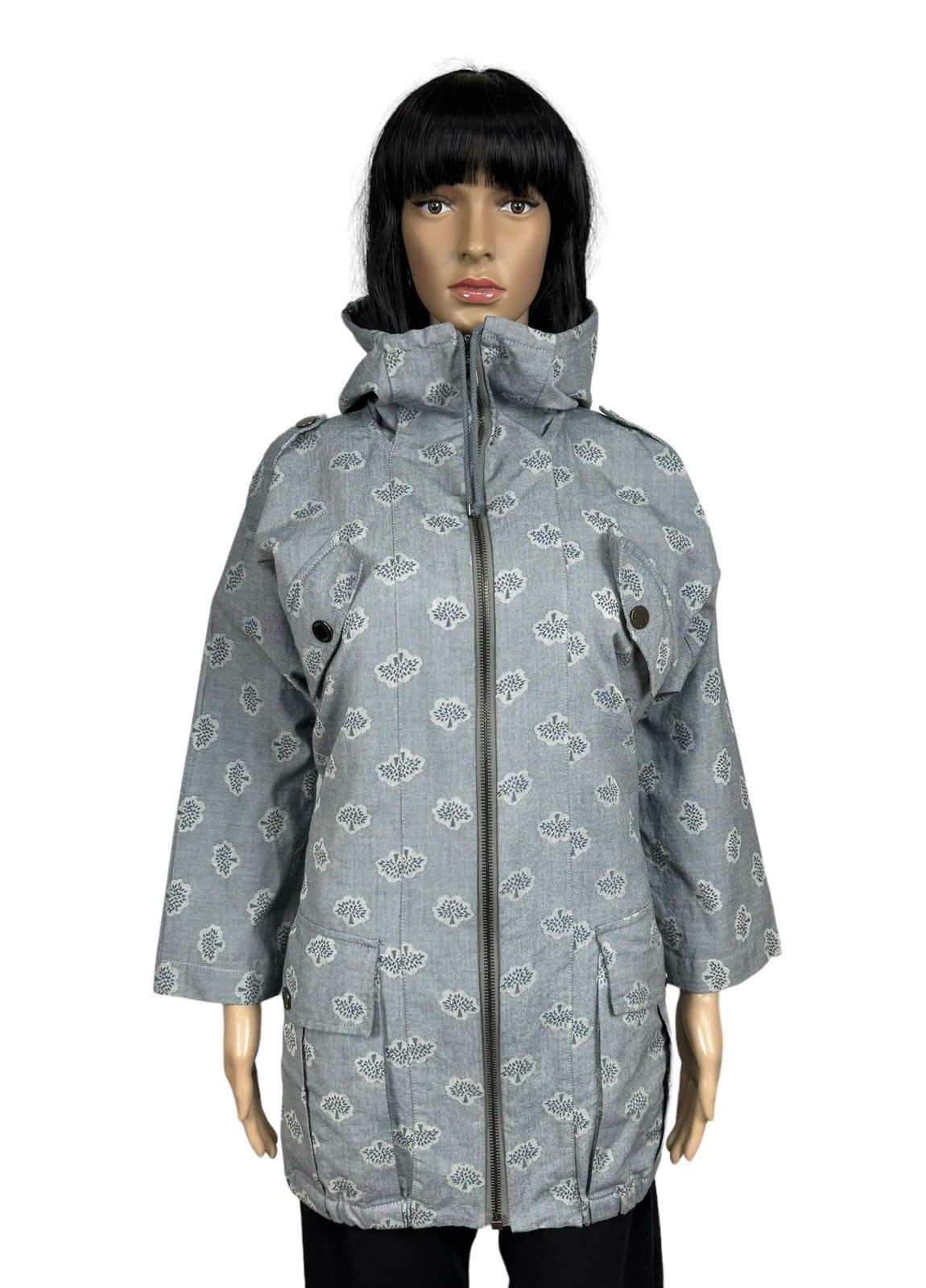 Mulberry Mulberry Monogram Printed Cotton Parka Jacket size US 4 Size S / US 4 / IT 40 - 2 Thumbnail
