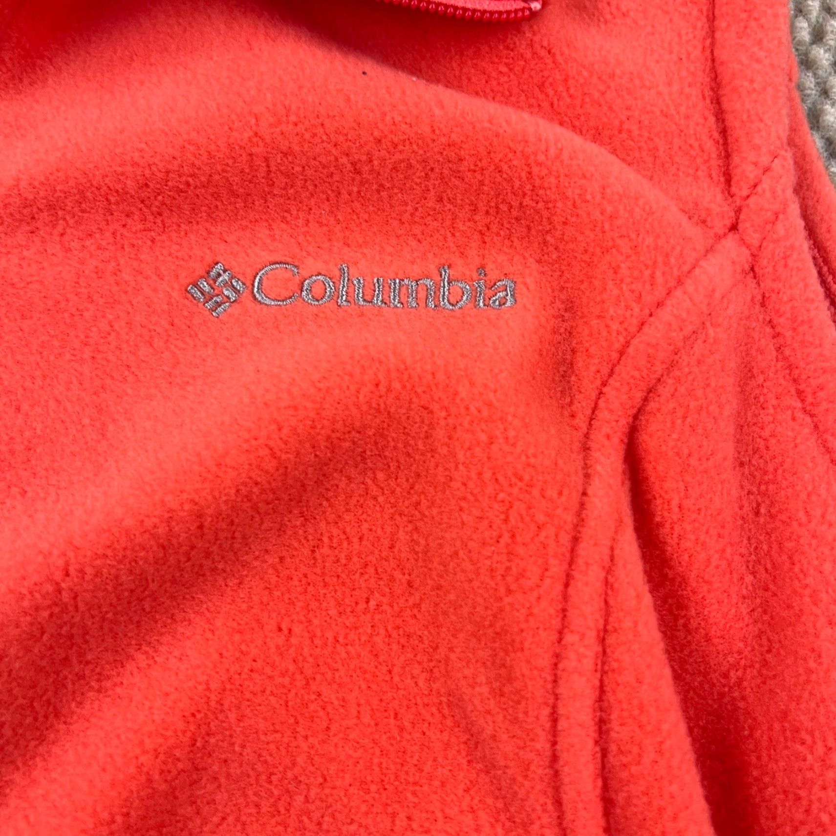 Pinko Columbia Vest Women L Pink Fleece Full Zip Sleeveless Jacket Hiking Sweater Size L / US 10 / IT 46 - 4 Thumbnail