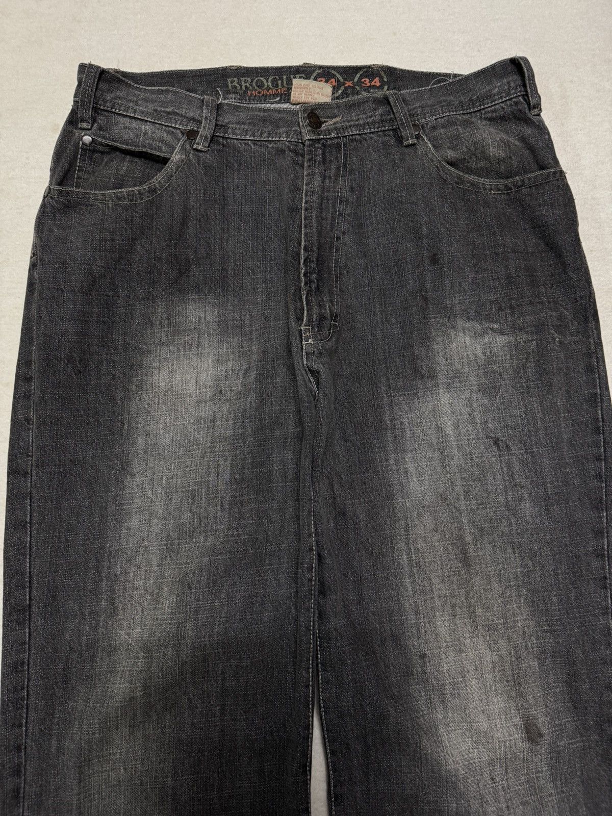 Japanese Brand VINTAGE 2000s BROGUE HOMME BAGGY JNCO FUBU HIPHOP STYLE Size US 32 / EU 48 - 6 Thumbnail