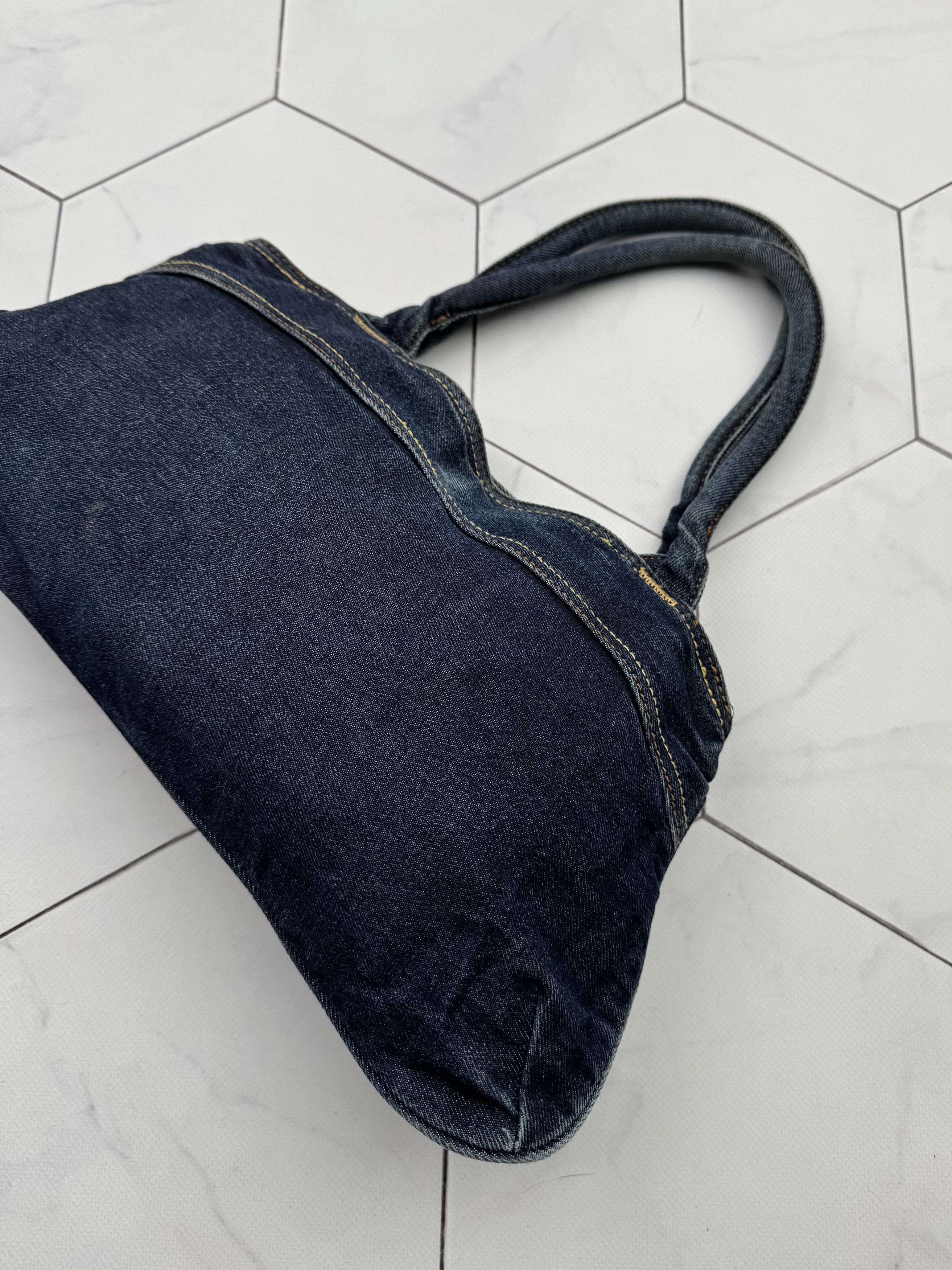 Miss Sixty Killah by Miss Sixty Vintage Denim Handle Bag (B84) Size ONE SIZE - 6 Thumbnail