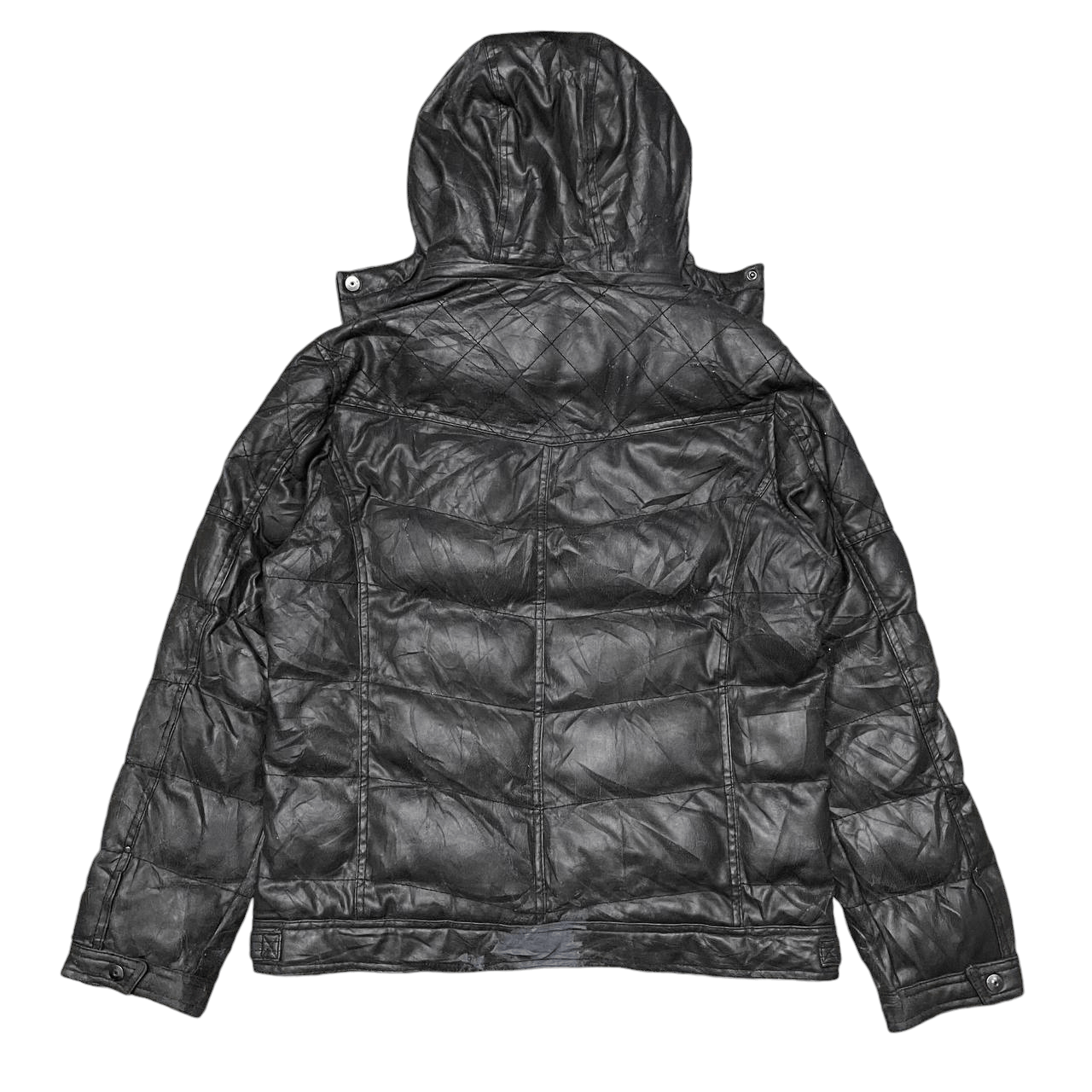 Japanese Brand Vintage Create Barefoot Fur Puffer Synthetic LeatherJacket Size US L / EU 52-54 / 3 - 15 Thumbnail