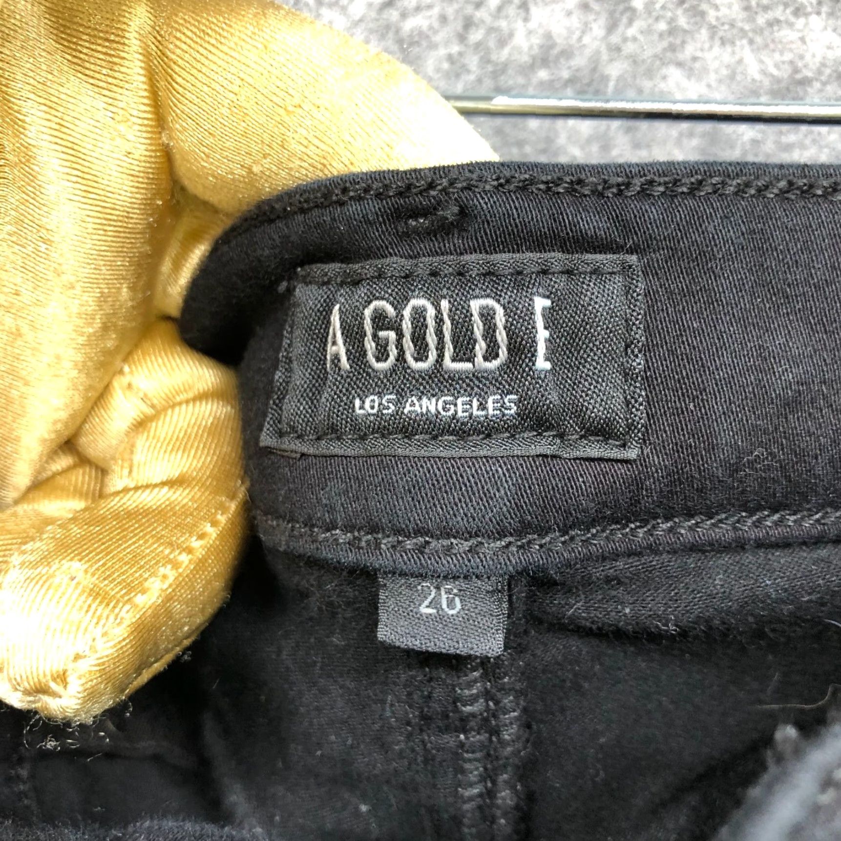 Agolde AGOLDE Sophie Black Jeans Size 26 Distressed High Waisted Womens Skinny Slim Denim 5-Pocket Zip Fly Vintage? (if null) Size 26" / US 2 / IT 38 - 7 Thumbnail
