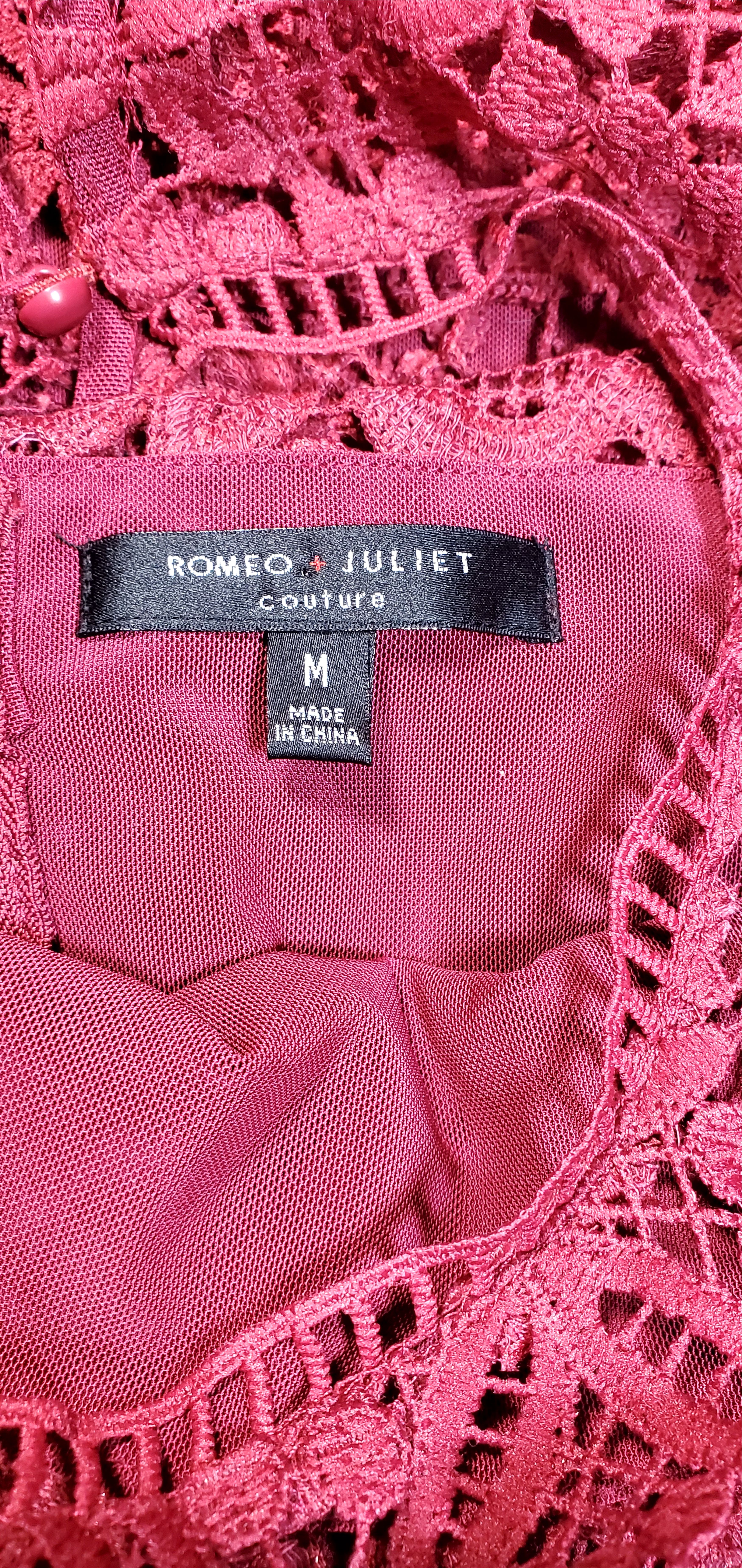 Other Romeo + Juliet Lace Mini Dress Guipure Cutout NWT Sz M Size M / US 6-8 / IT 42-44 - 5 Thumbnail