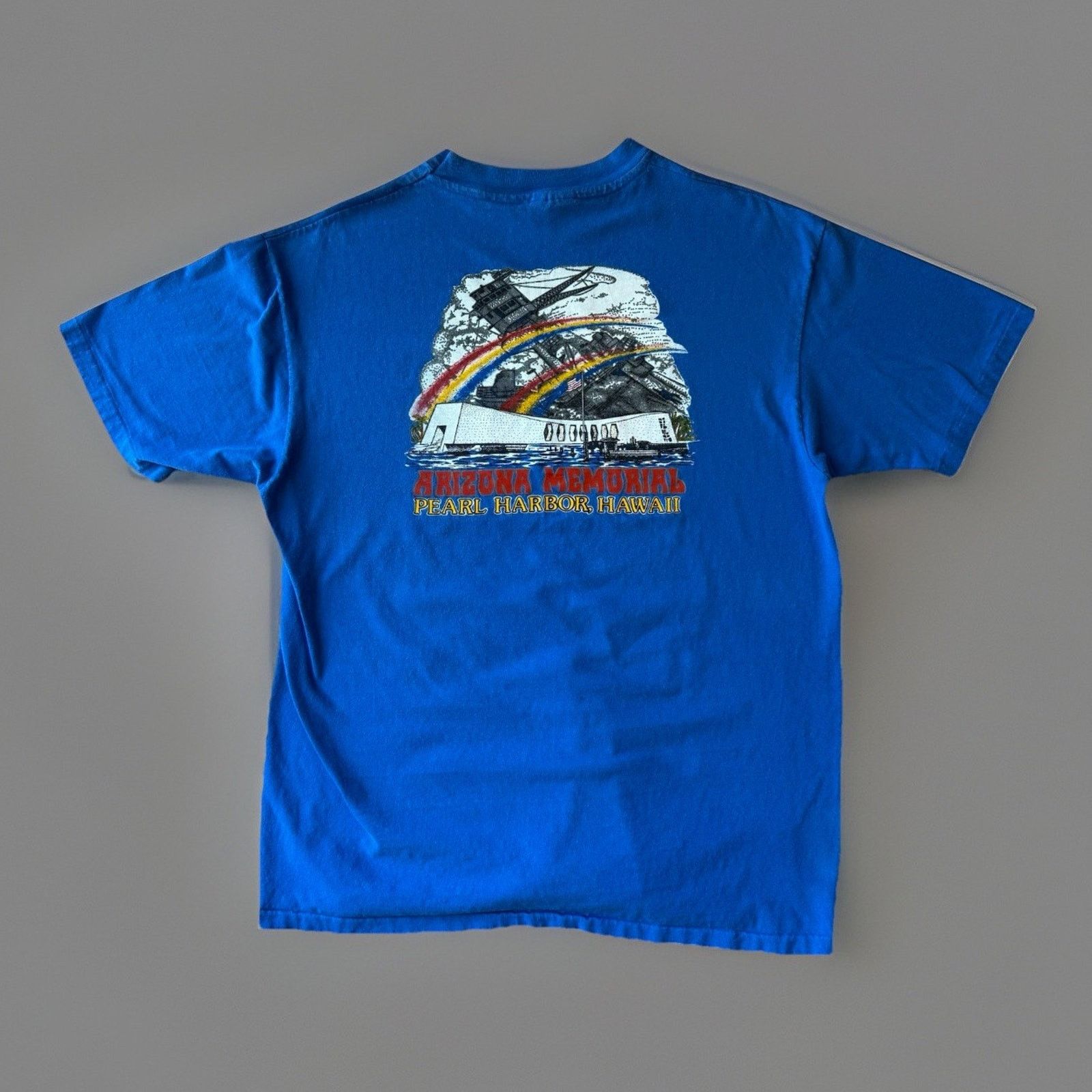 Vintage Vintage USS Arizona BB39 Shirt XL Blue 80s Pearl Harbor Size US XL / EU 56 / 4 - 1 Thumbnail