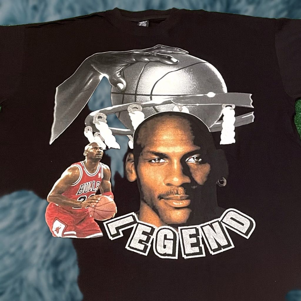 Jordan Brand VINTAGE 90s Michael Jordan Chicago Bulls Legend Shirt Mens XXL Black Y2k VTG Size US XXL / EU 58 / 5 - 1 Thumbnail