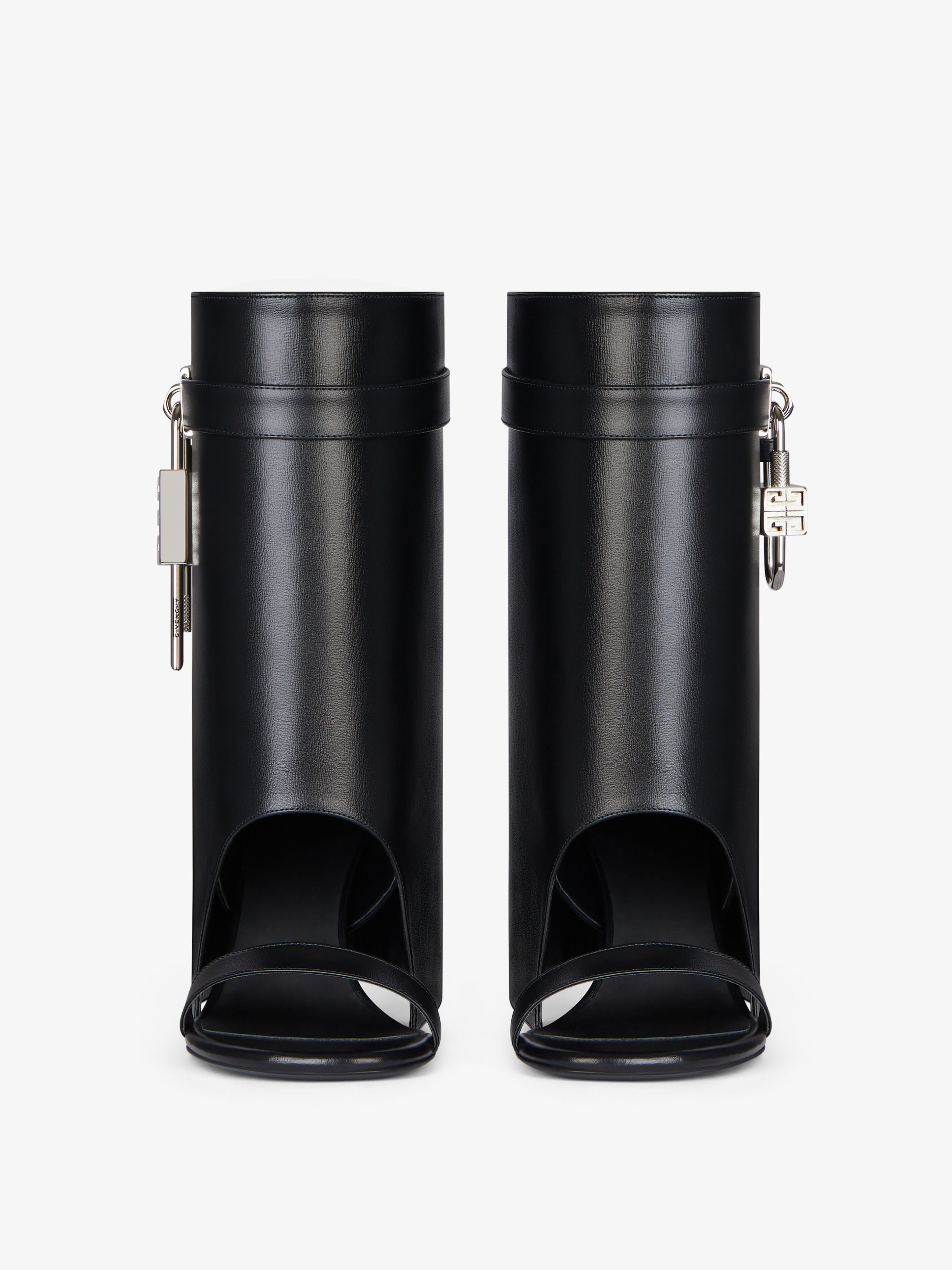 Givenchy o1srvl11e0525 Shark Lock Ankle Sandals in Black Size US 5 / IT 35 - 2 Thumbnail