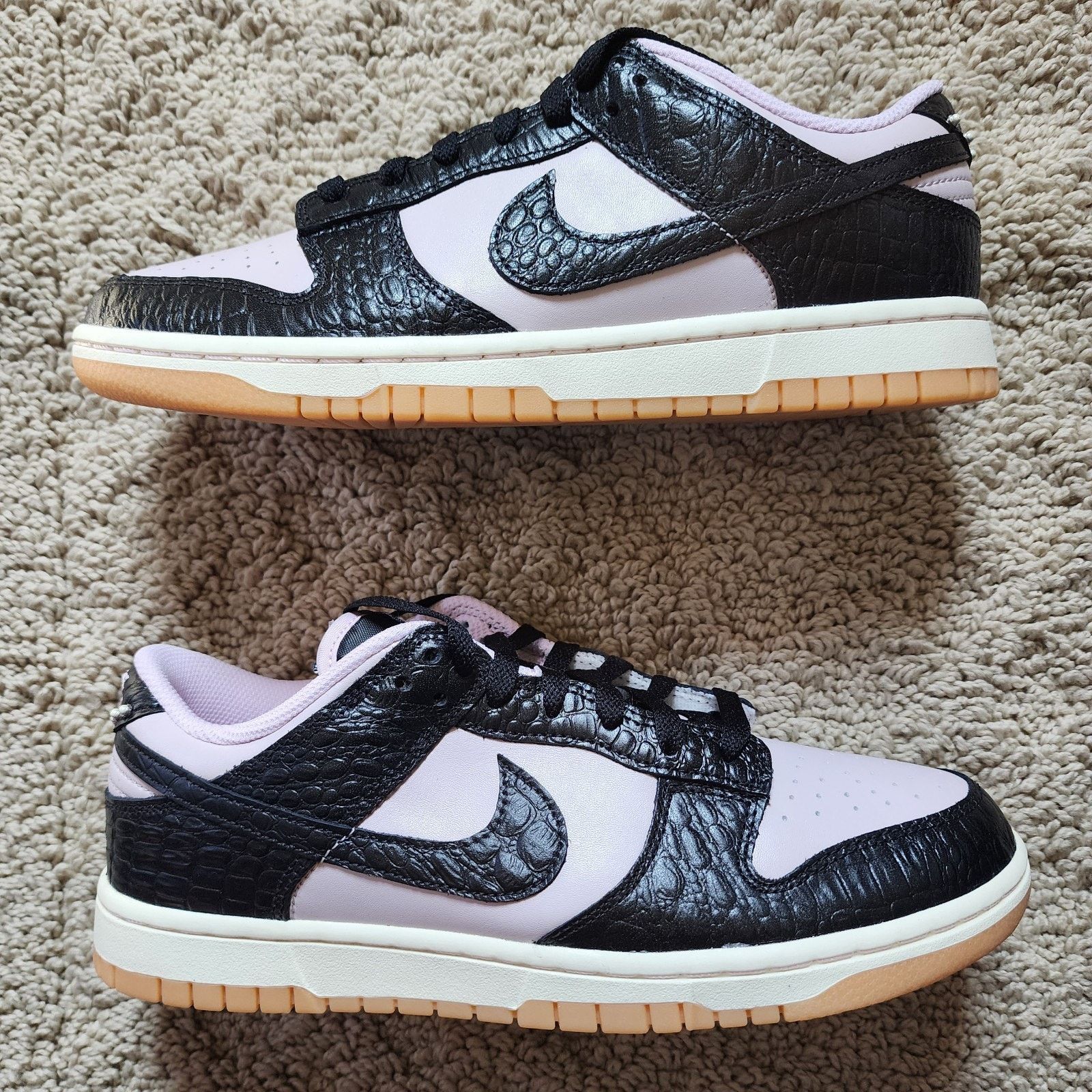 Nike Nike Dunk Low Black Platinum Violet Croc Brand New Sz 8.5 Size US 8.5 / EU 41-42 - 2 Thumbnail