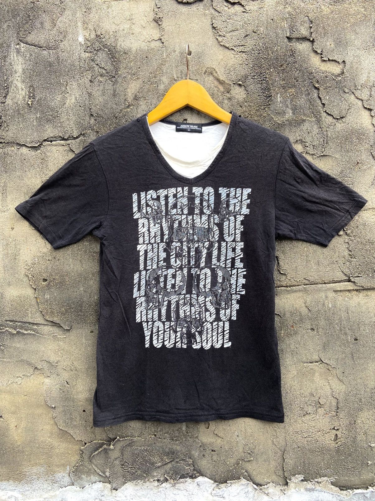 Hysteric Glamour 2000s arrow beam double layer skulls t-shirt Size US S / EU 44-46 / 1 - 1 Thumbnail