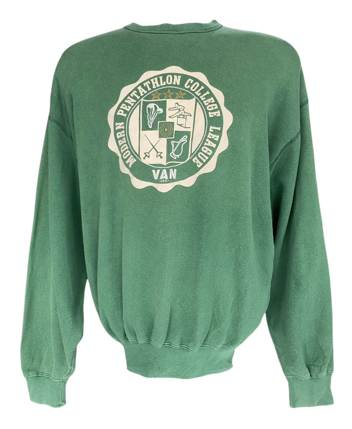If Six Was Nine × Japanese Brand × Vintage Vintage VAN JAC College League Crewneck Size US L / EU 52-54 / 3 - 1 Thumbnail