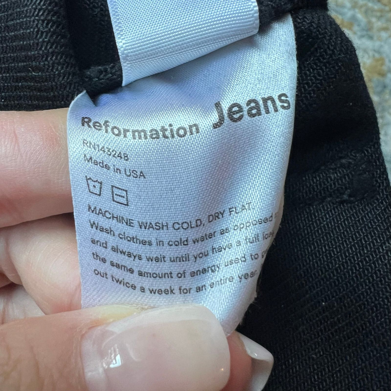 Reformation reformation gia black cargo pants size 27 C1 Size 27" / US 4 / IT 40 - 6 Thumbnail