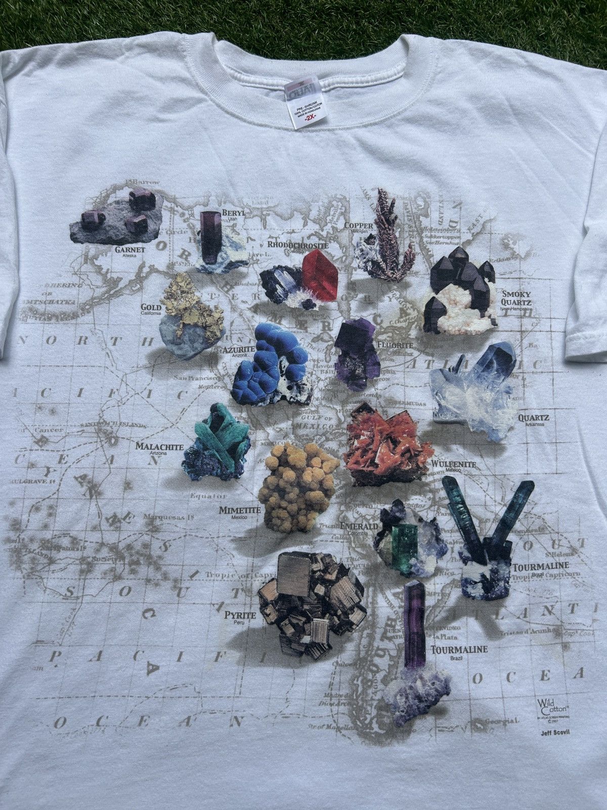 Vintage 2007 Borax Visitor Center Mineral Specimen T-Shirt Size US XXL / EU 58 / 5 - 2 Thumbnail