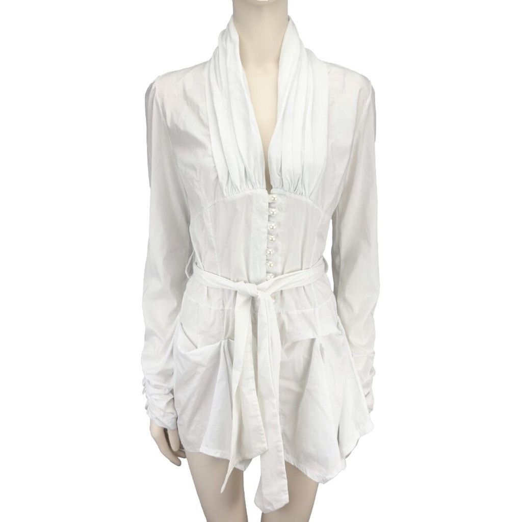 Other NWOT Gothic Renaissance Corset Blouse Witchy Shirt Dress M Size XL / US 12-14 / IT 48-50 - 1 Thumbnail