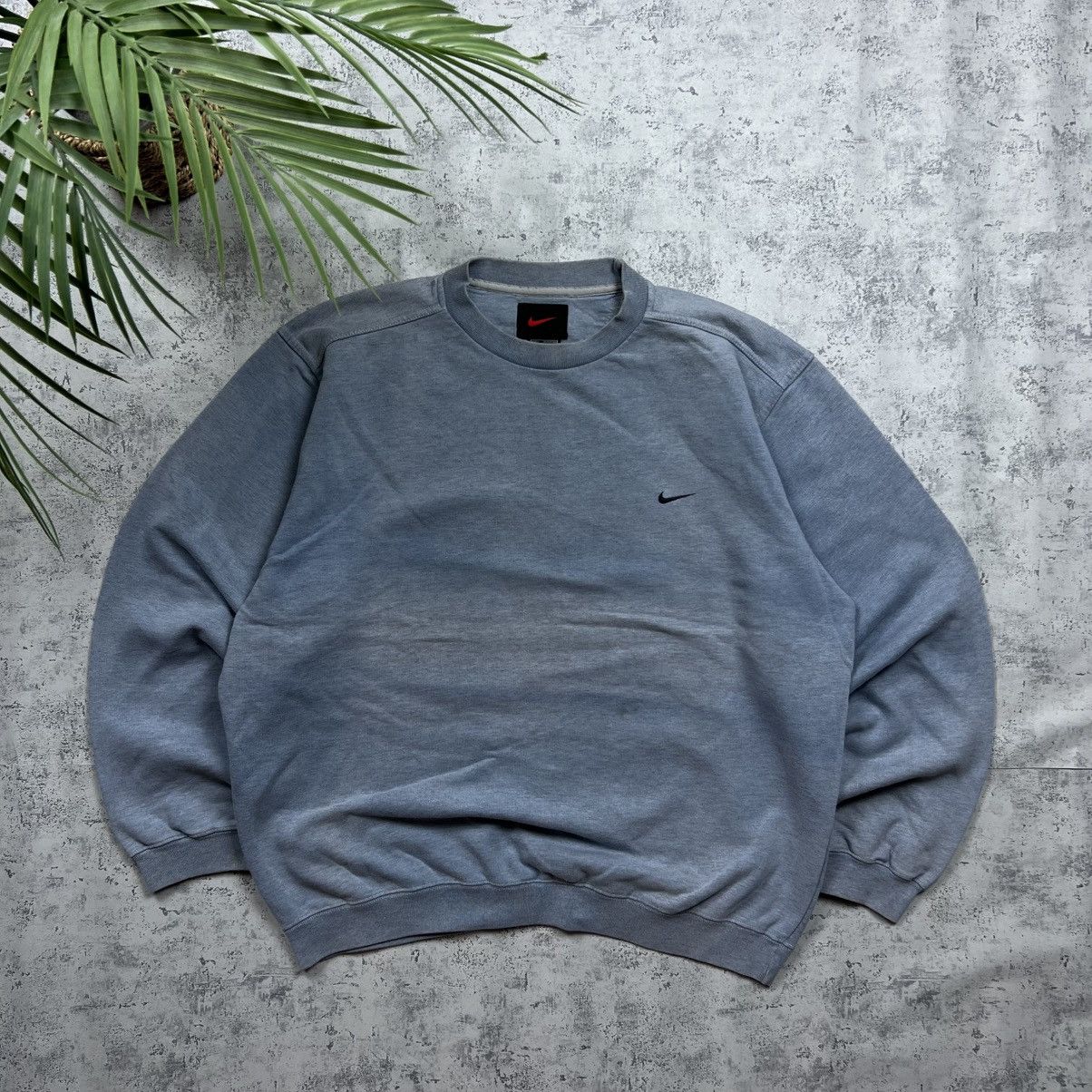 Nike 90s NIKE SWOOSH VINTAGE OVERSIZED BLANK BLEACHED SWEATSHIRT Size US L / EU 52-54 / 3 - 1 Thumbnail