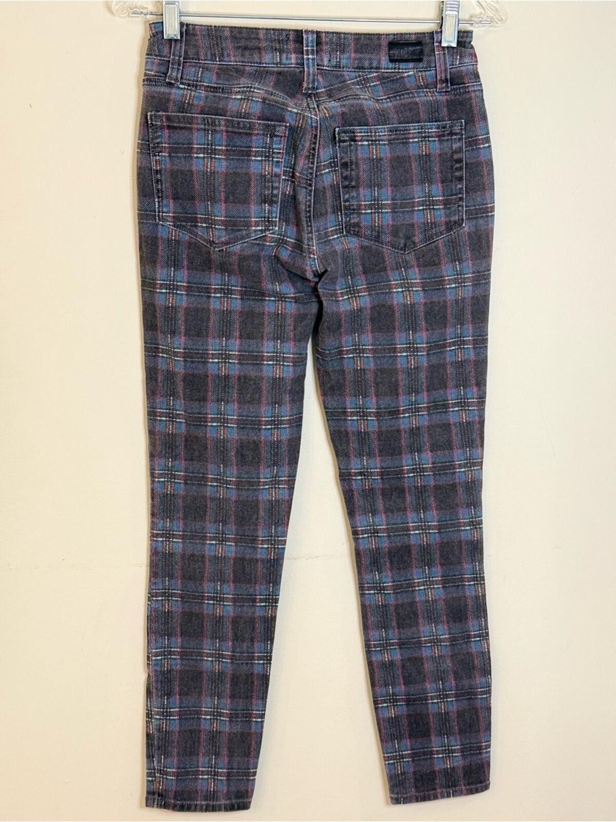 Paige Paige Hoxton Ankle retro plaid jeans retro SZ 27” waist Size 27" / US 4 / IT 40 - 2 Thumbnail
