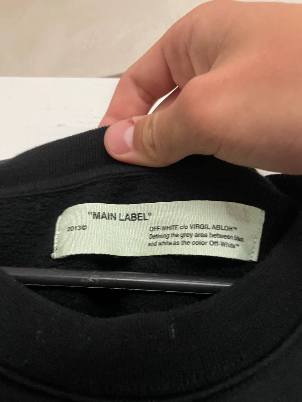 Off-White Off-white black big logo sweater shirt Size US M / EU 48-50 / 2 - 3 Thumbnail