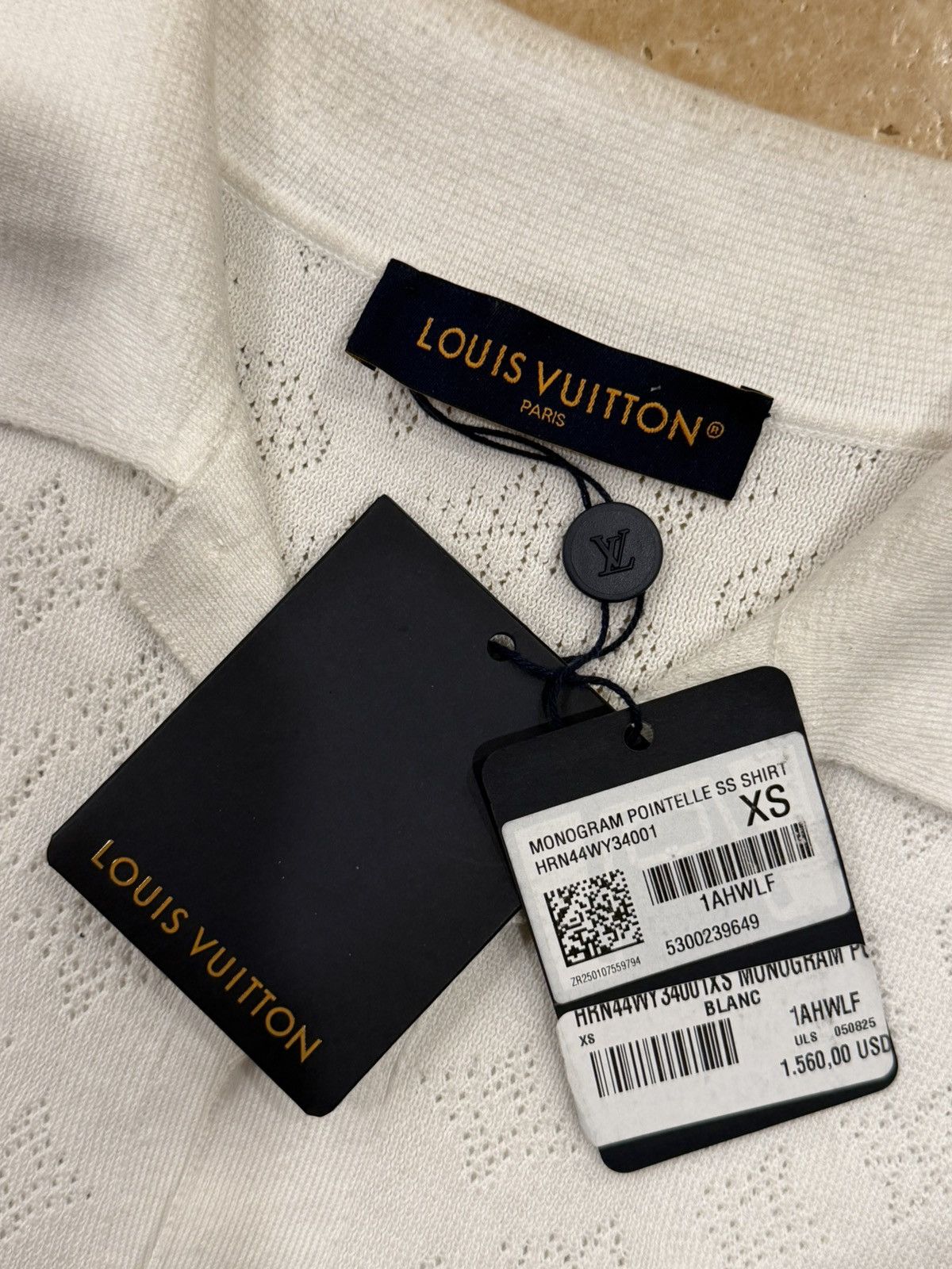 Louis Vuitton Louis Vuitton Monogram Pointelle White Short-Sleeved Shirt Size US XS / EU 42 / 0 - 12 Thumbnail
