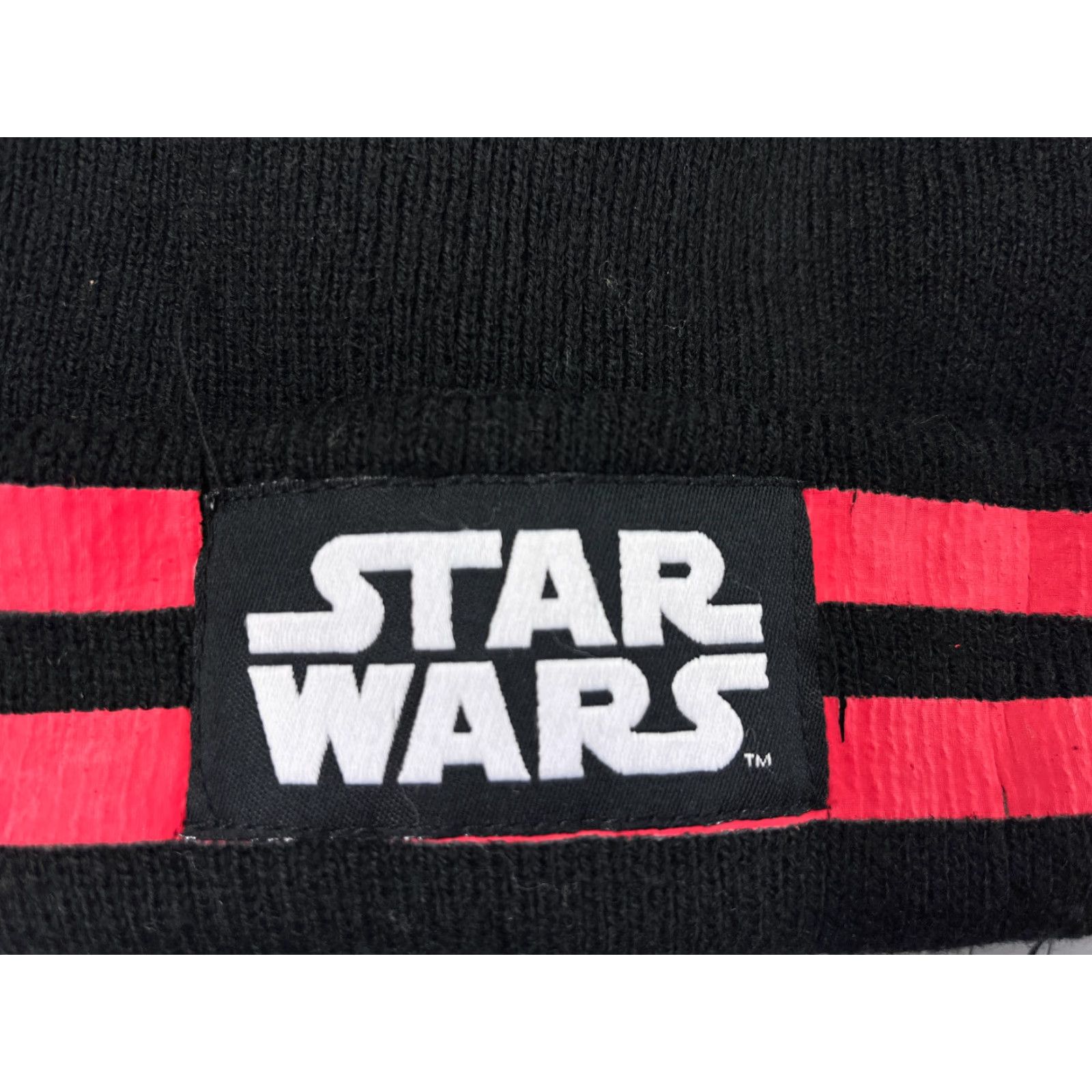 Star Wars Star Wars Beanie Adult One Size Black Pink Stripe Knit 100% Arylic Size ONE SIZE - 2 Thumbnail