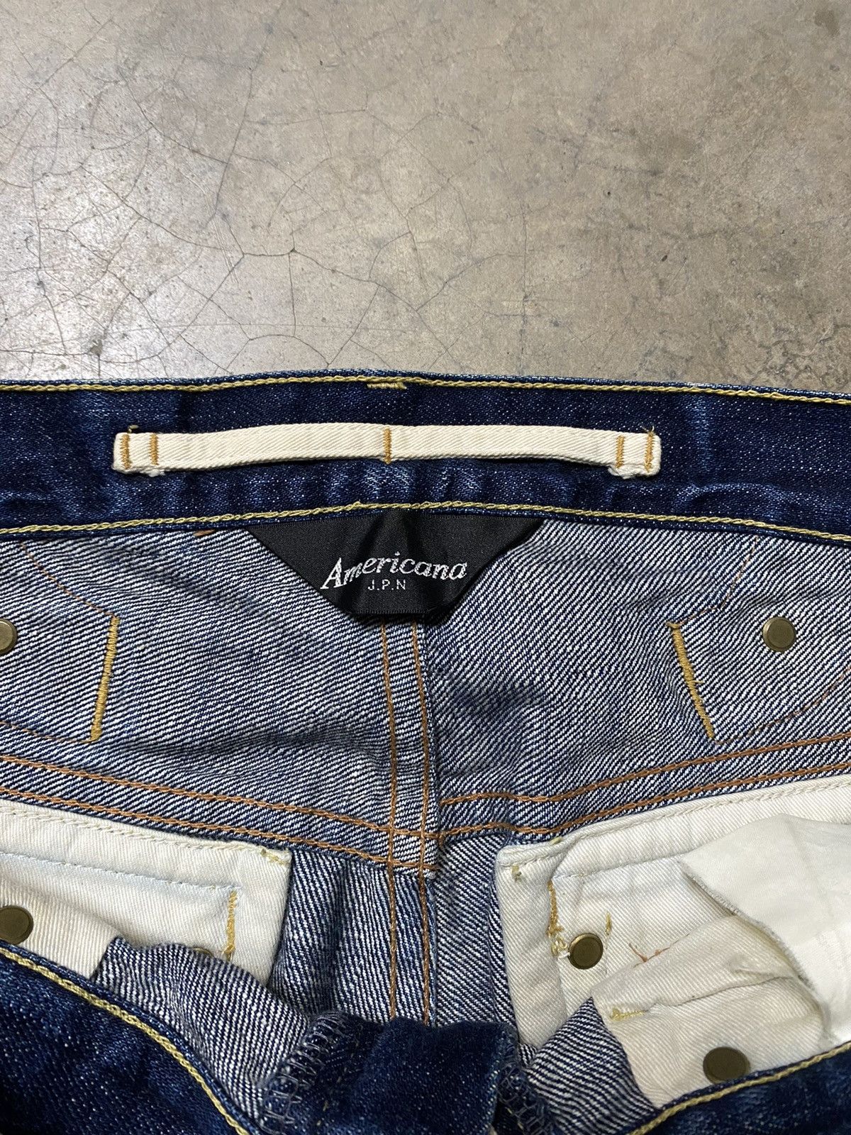Japanese Brand Vintage Jeans Americana Japan Selvedge Denim Size US 31 - 17 Thumbnail