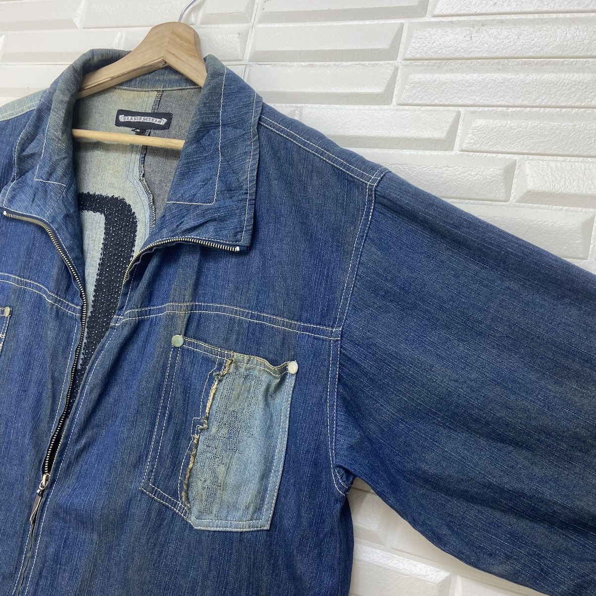 Japanese Brand Japanese Brand Quadro Scream Patchwork Denim Jacket Size US L / EU 52-54 / 3 - 8 Thumbnail