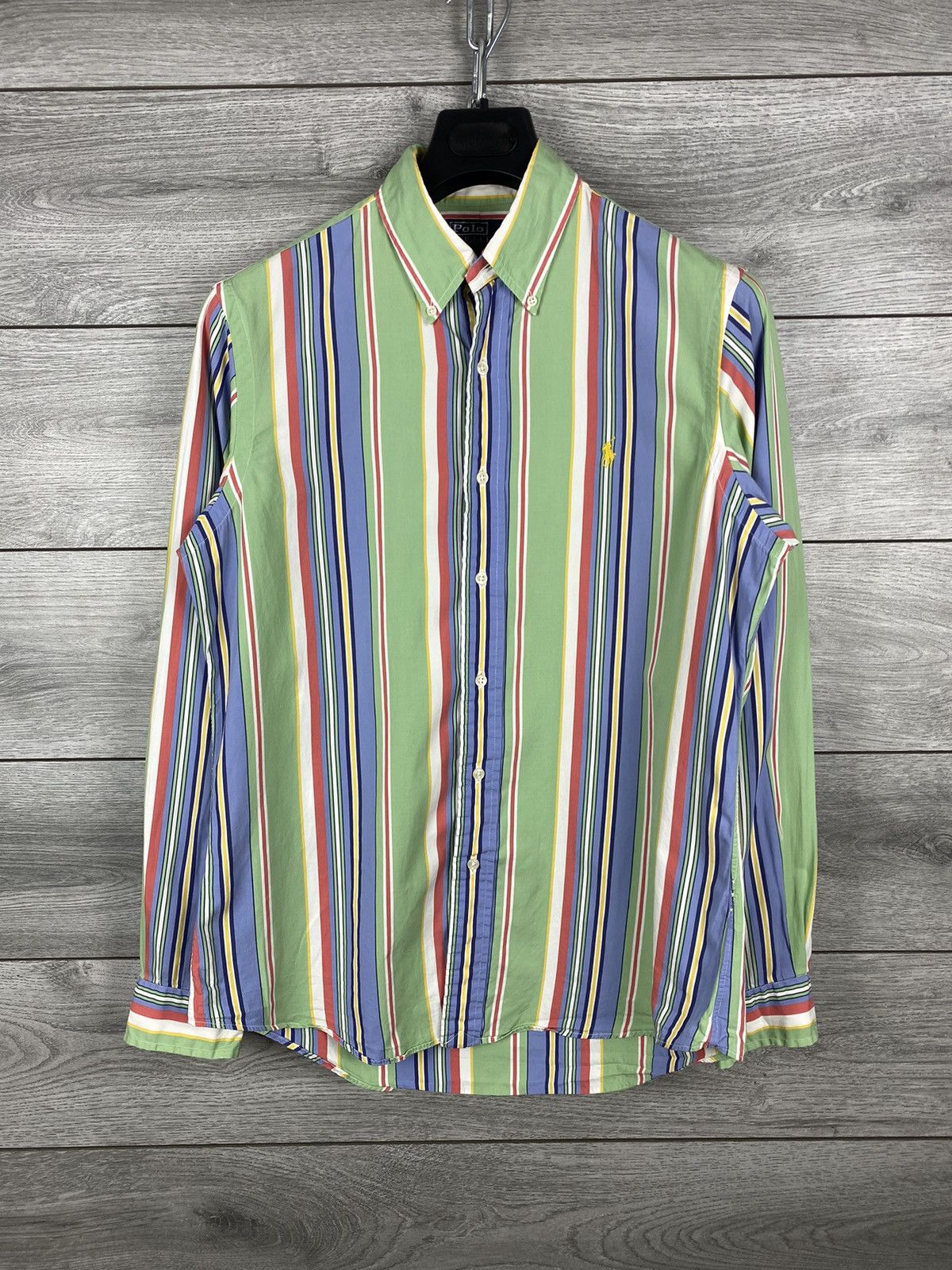 Polo Ralph Lauren Mens Vintage Polo Ralph Lauren Striped Shirt Button Up Size US M / EU 48-50 / 2 - 1 Thumbnail