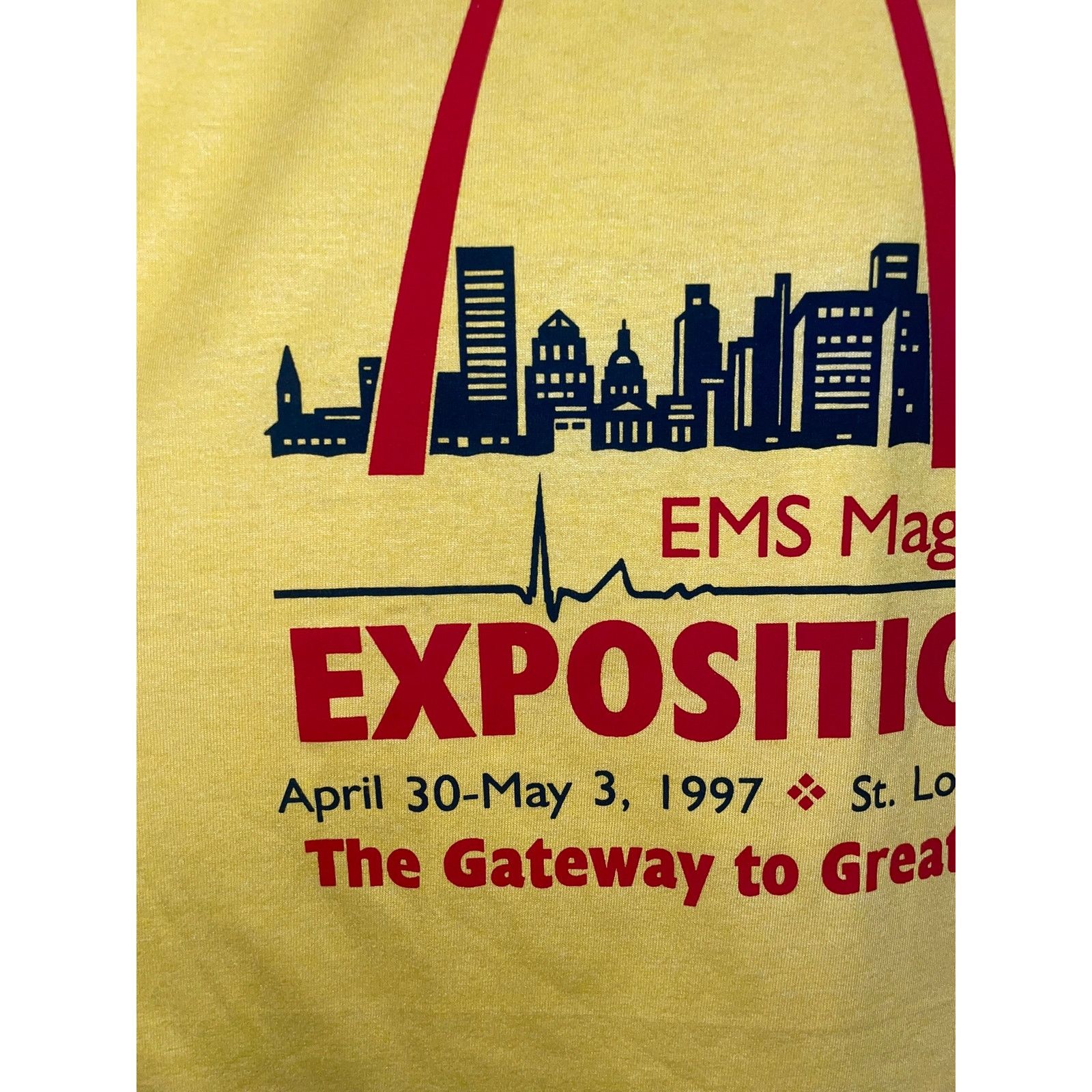 Fruit Of The Loom Vintage EMS Magazine Shirt Expo St Louis 1997 Tee VTG L Size US L / EU 52-54 / 3 - 3 Thumbnail