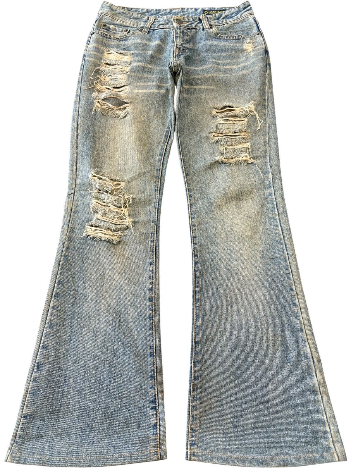 Hysteric Glamour Vintage Japanese Brand Mud Wash Distressed Flare Jeans Size US 28 / EU 44 - 1 Thumbnail