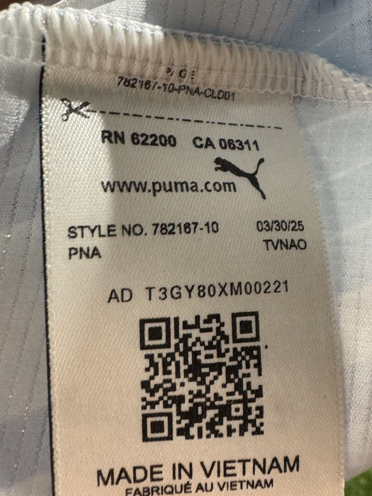 Puma Manchester City 25/26 Pre Match Training Jersey Mens M NWT Size US M / EU 48-50 / 2 - 2 Thumbnail