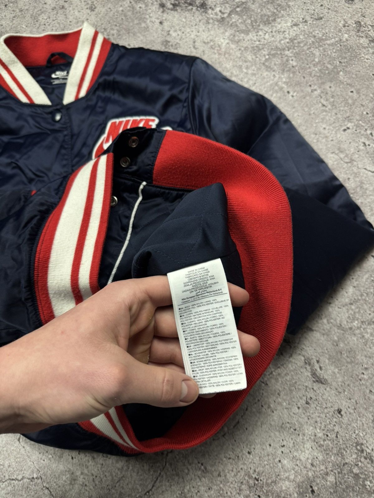 Nike Vintage Nike 90s Y2K Bomber Jacket Big Logo Japanesse Boxy Size US S / EU 44-46 / 1 - 5 Thumbnail