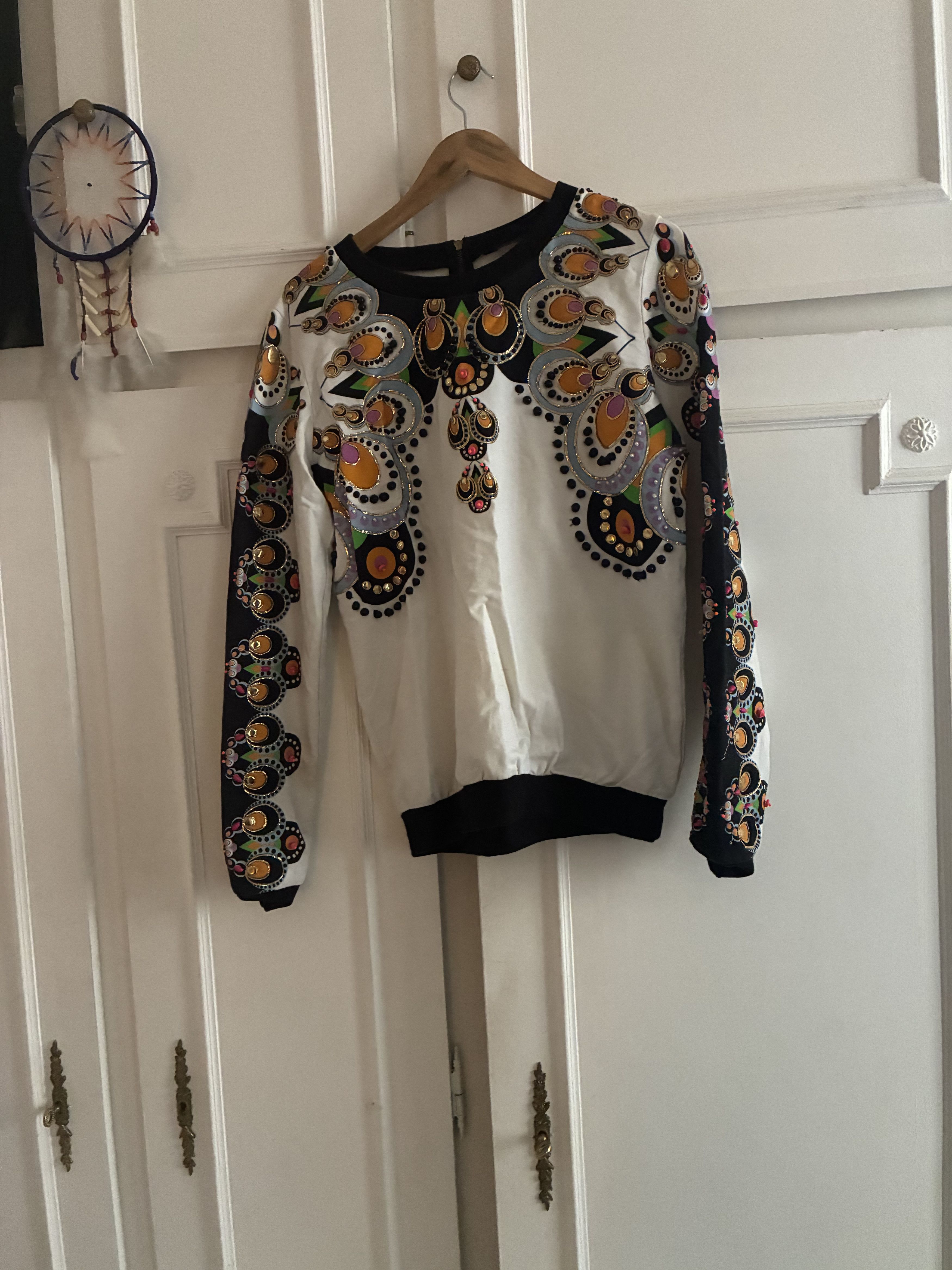 Manish Arora Embroidered Luxury Sweatshirt Size S / US 4 / IT 40 - 4 Thumbnail