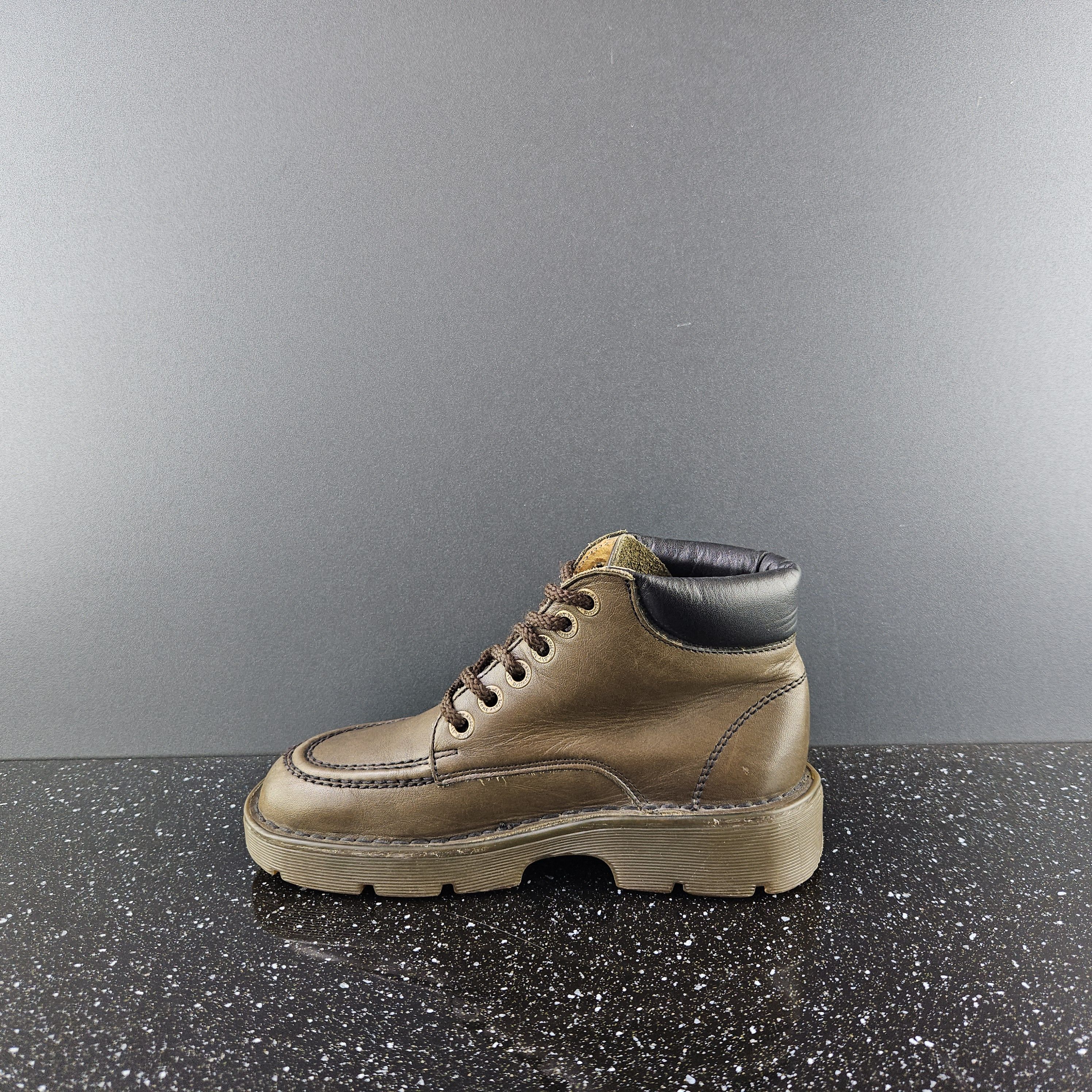 Dr. Martens Vintage Dr. Martens Khaki leather boots Sz 5 UK Size US 6 / EU 39 - 2 Thumbnail