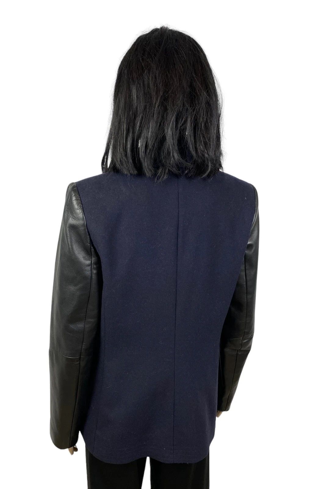 Reiss Reiss Fante Wool Coat Genuine Leather Sleeves size S Size S / US 4 / IT 40 - 5 Thumbnail