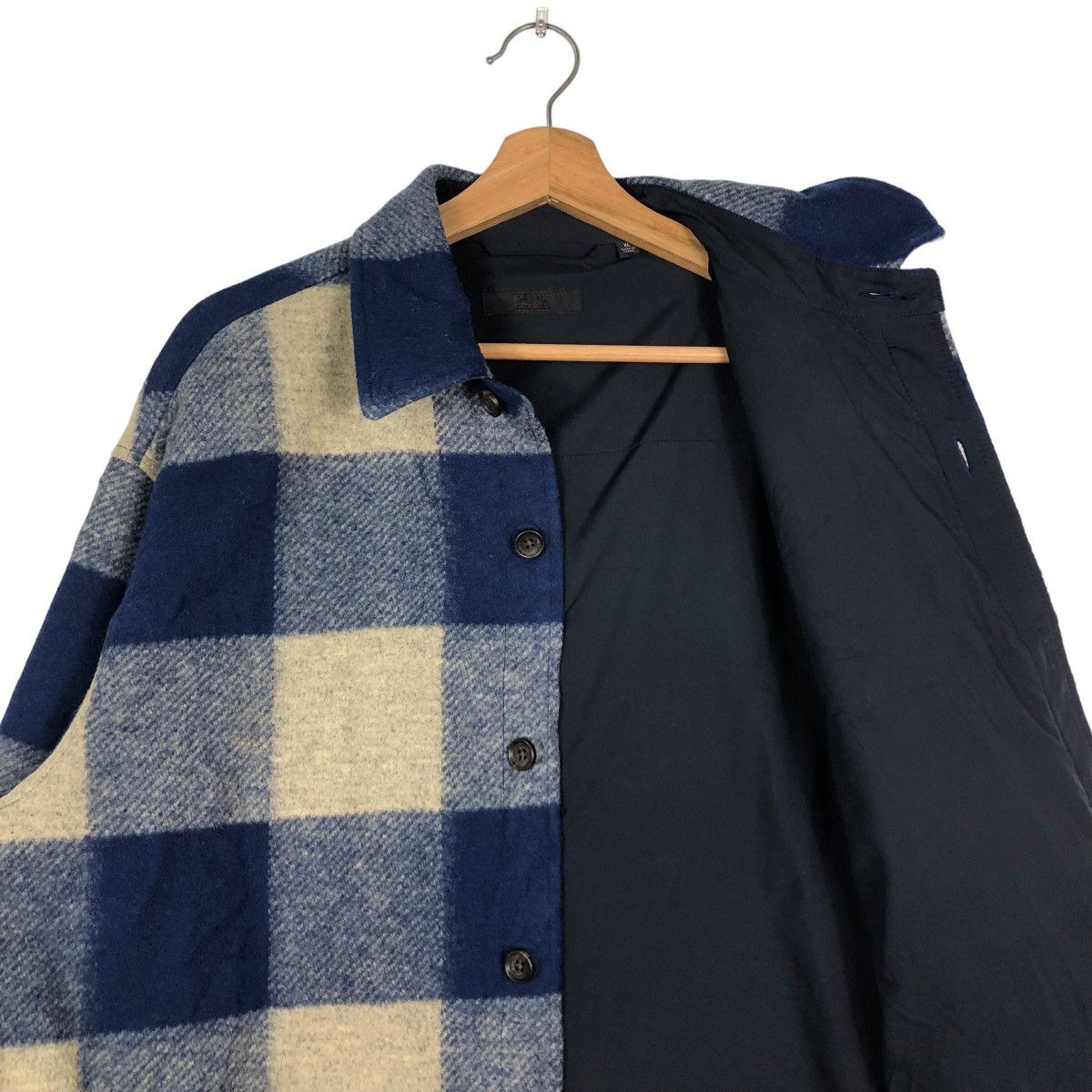 Japanese Brand 🔥Wool Shirt Jacket Uniqlo Issey Miyake Tartan Design Button Size US XL / EU 56 / 4 - 12 Thumbnail