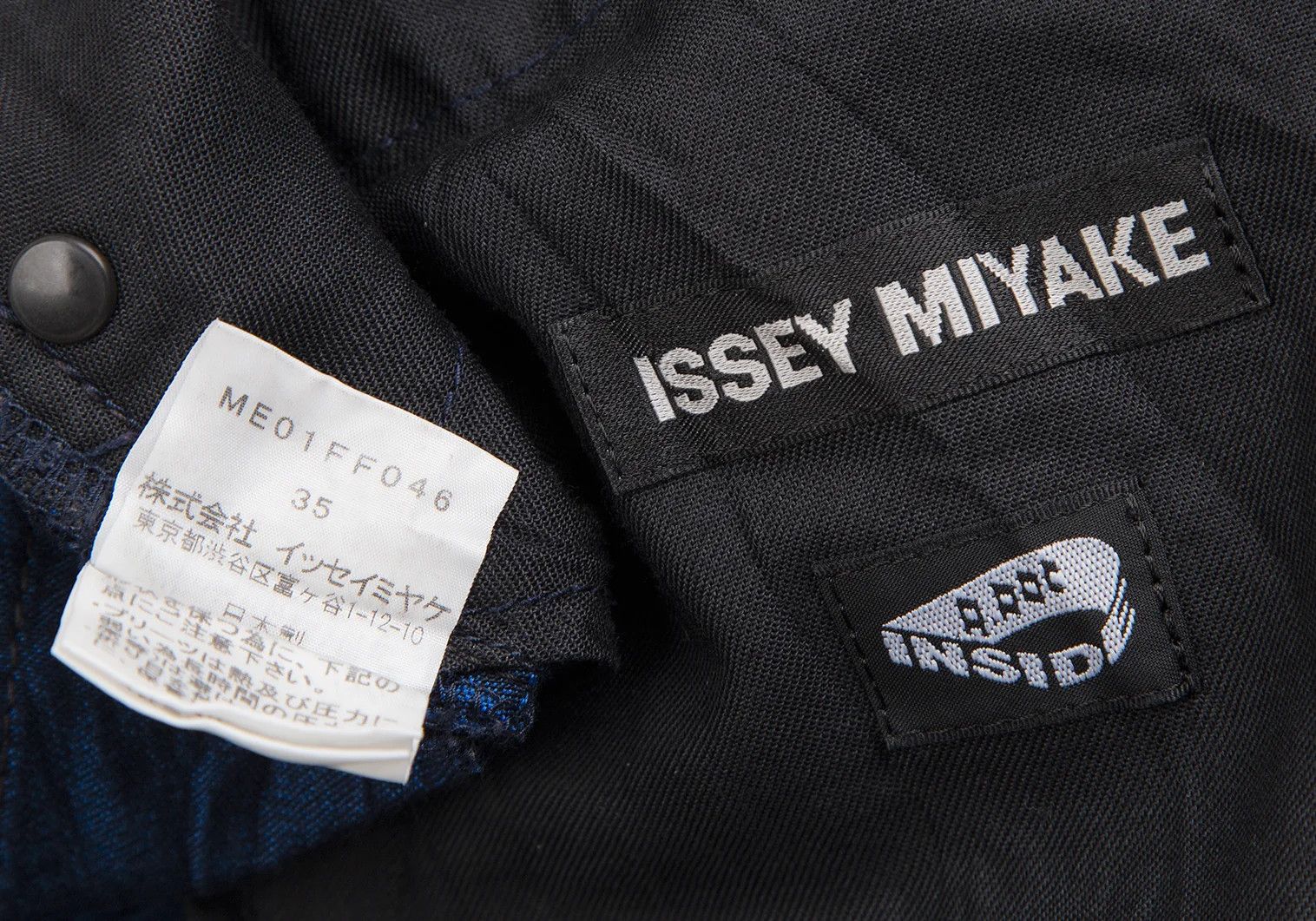 Issey Miyake A-POC INSIDE Flower Jacquard Pleated Pants Dark Blue 35 Size US 35 - 17 Thumbnail