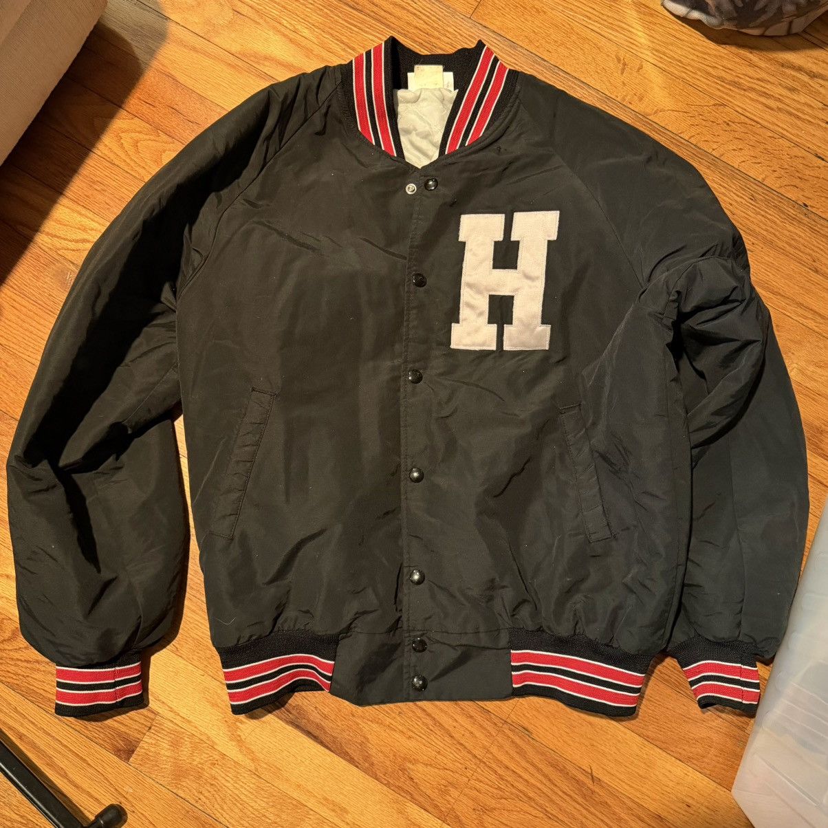 Vintage VTG Houston Texas Football Hartwell Sports Bomber Jacket Size US XL / EU 56 / 4 - 3 Thumbnail