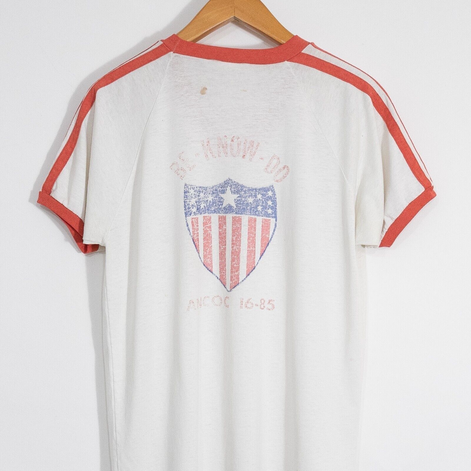 Vintage Vintage 80s Art Spruill Ringer T Shirt M - Army Distressed Size US M / EU 48-50 / 2 - 7 Thumbnail