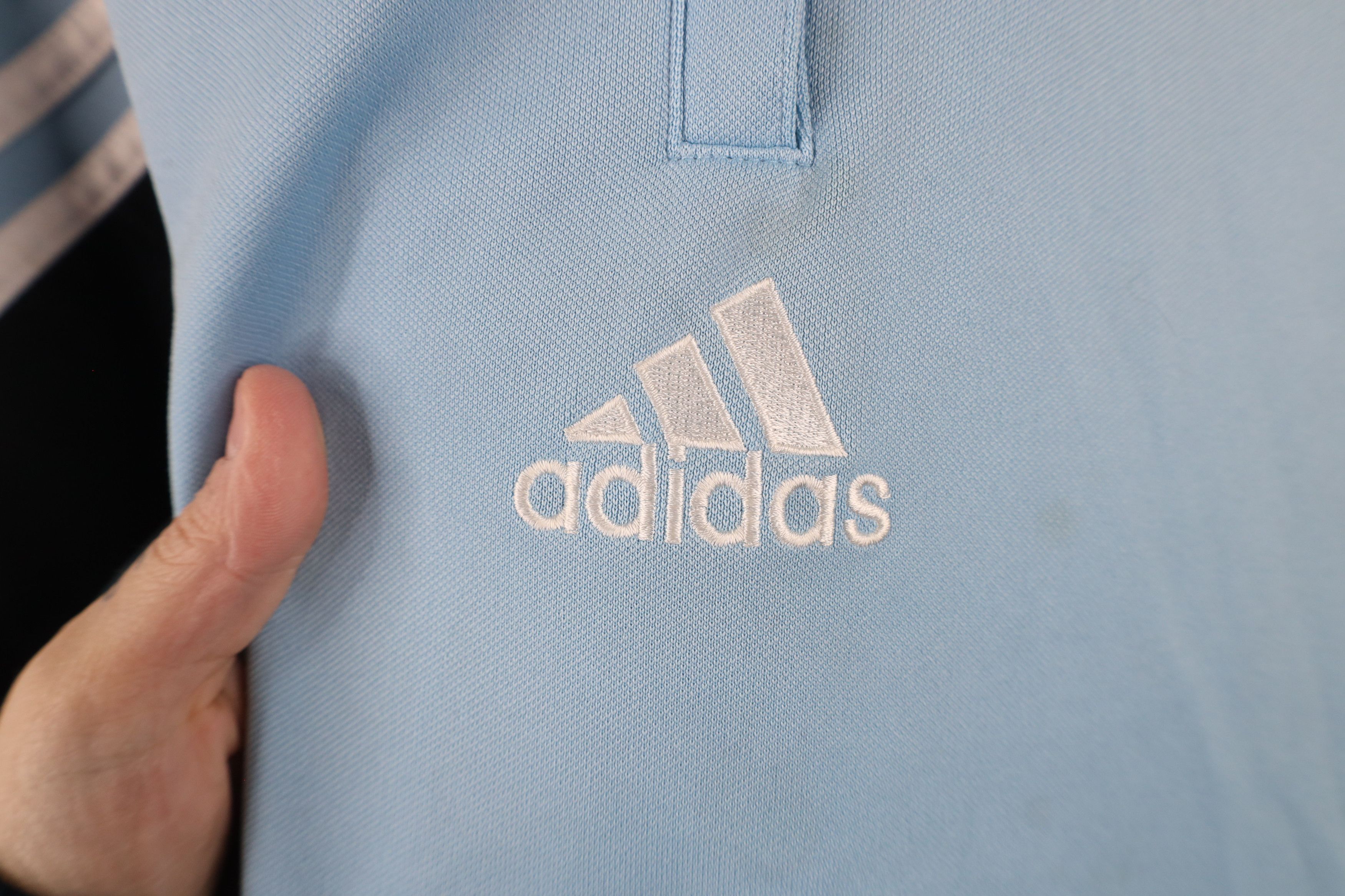 Adidas × Vintage Vintage 90s Y2K Adidas Out Center Logo Pullover Jacket Size US L / EU 52-54 / 3 - 4 Thumbnail
