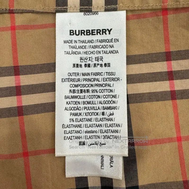 Burberry Burberry Brown Cotton Long Sleeve Shirt. Size US XL / EU 56 / 4 - 6 Thumbnail