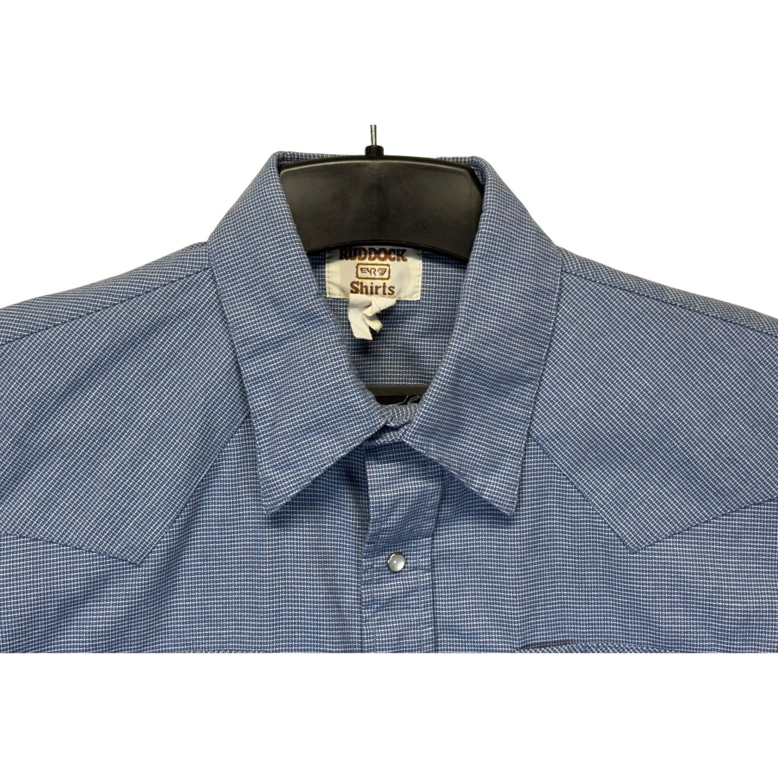 Ruddock Shirts Ruddock Women's Western Pearl Snap Shirt Blue Size M Size M / US 6-8 / IT 42-44 - 6 Thumbnail