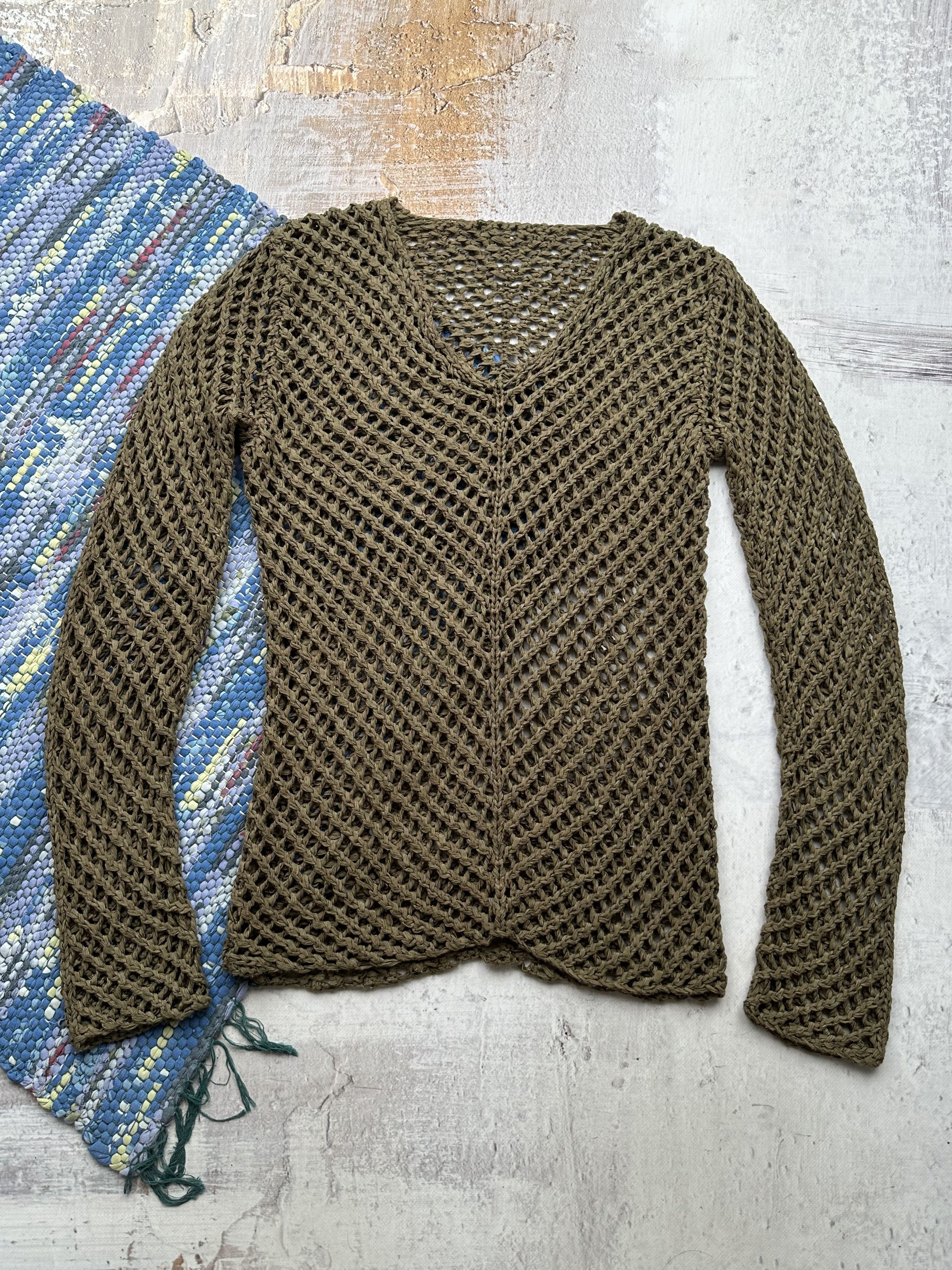Japanese Brand Vintage Mesh Sweater A363D15(444) Size M / US 6-8 / IT 42-44 - 1 Thumbnail